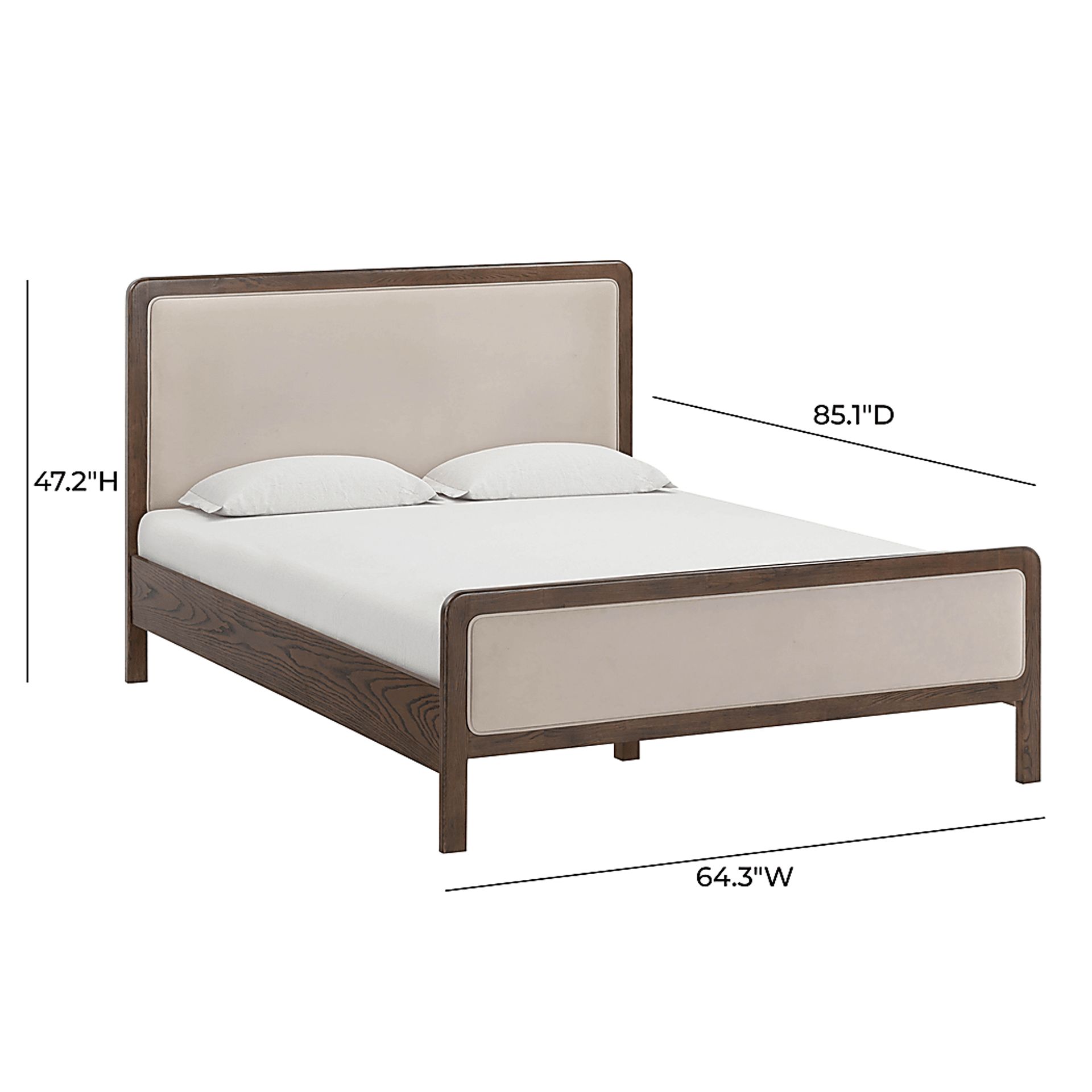Suncier Taupe Queen Bed - Image 7