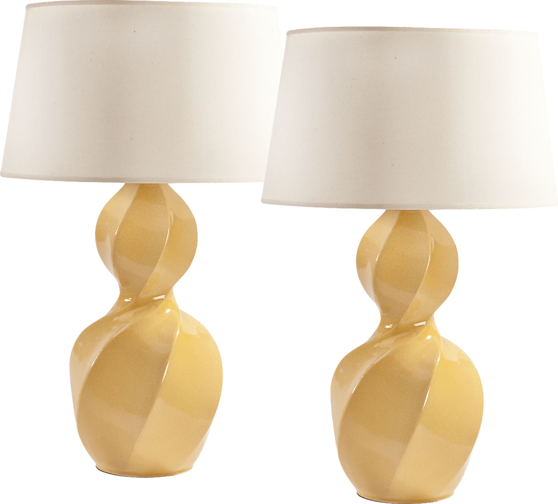 Suncrest Yellow Set of 2 Lamps - Image 1