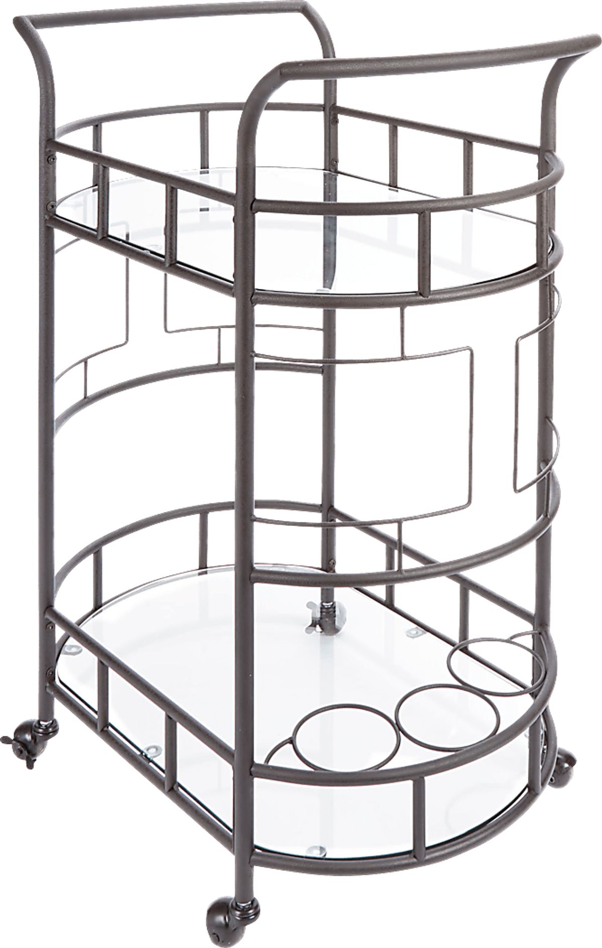 Sunderland Bronze Metal Bar Cart Rooms to Go