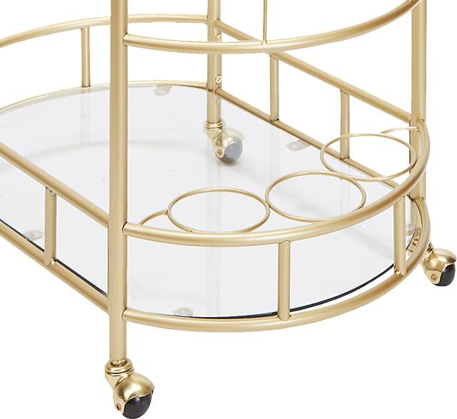 Sunderland Gold Bar Cart - Thumbnail - Image 4