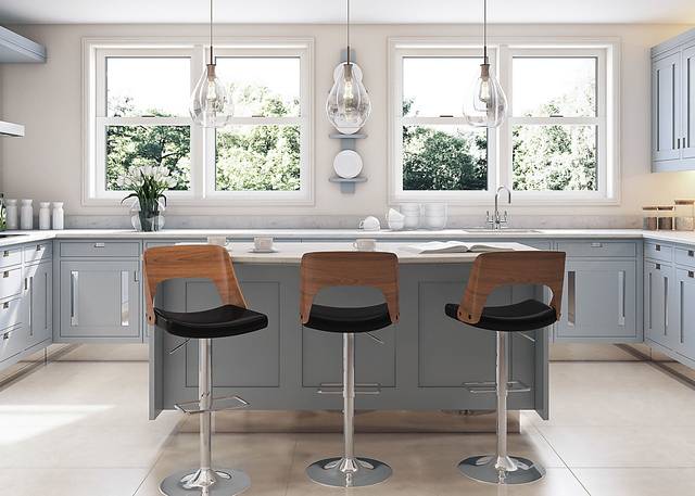 Sunerest Black Adjustable Barstool, Set of 2 - Thumbnail - Image 4