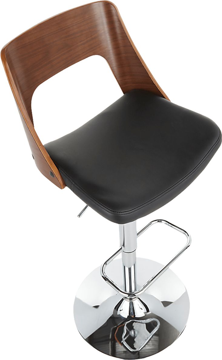 Sunerest Black Adjustable Barstool, Set of 2