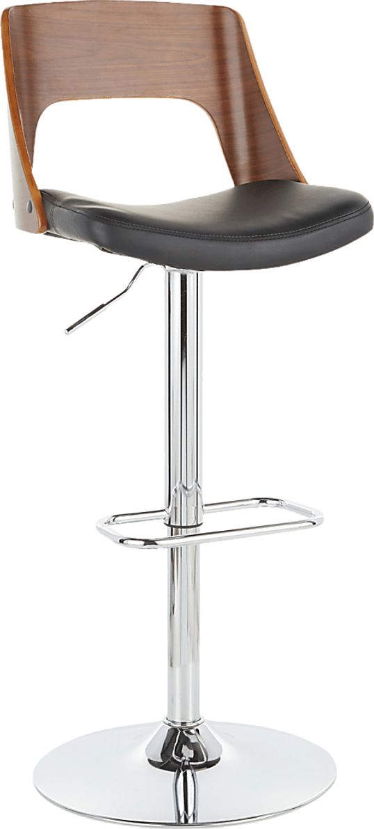Sunerest Black Adjustable Barstool, Set of 2