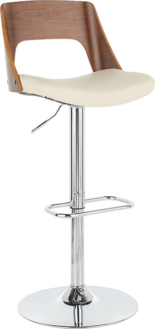 Sunerest Cream Adjustable Barstool, Set of 2 - Thumbnail - Image 4