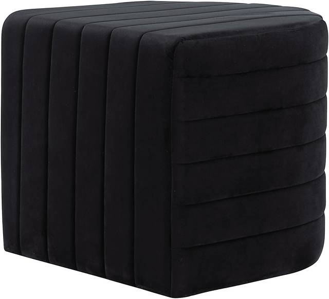 Sunhillow Black Ottoman - Thumbnail - Image 3