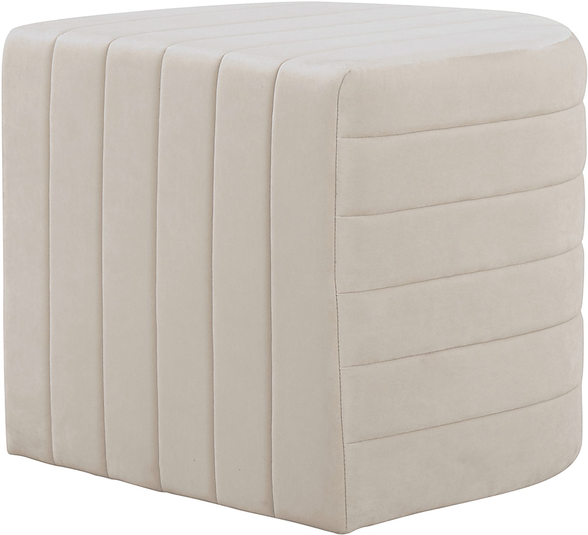 Sunhillow Cream Ottoman - Image 3