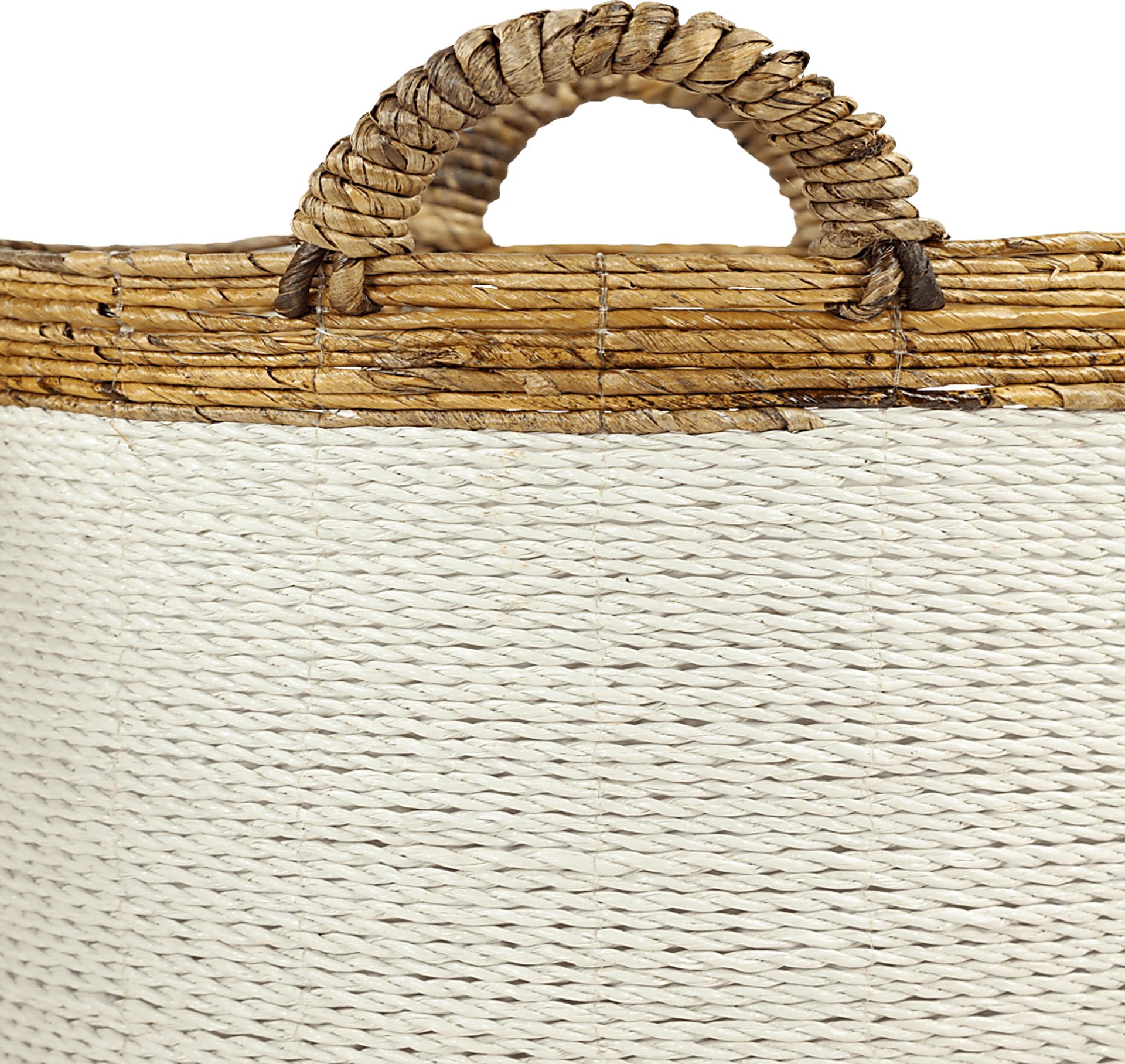Sunji White Basket, Set of 3 - Image 3