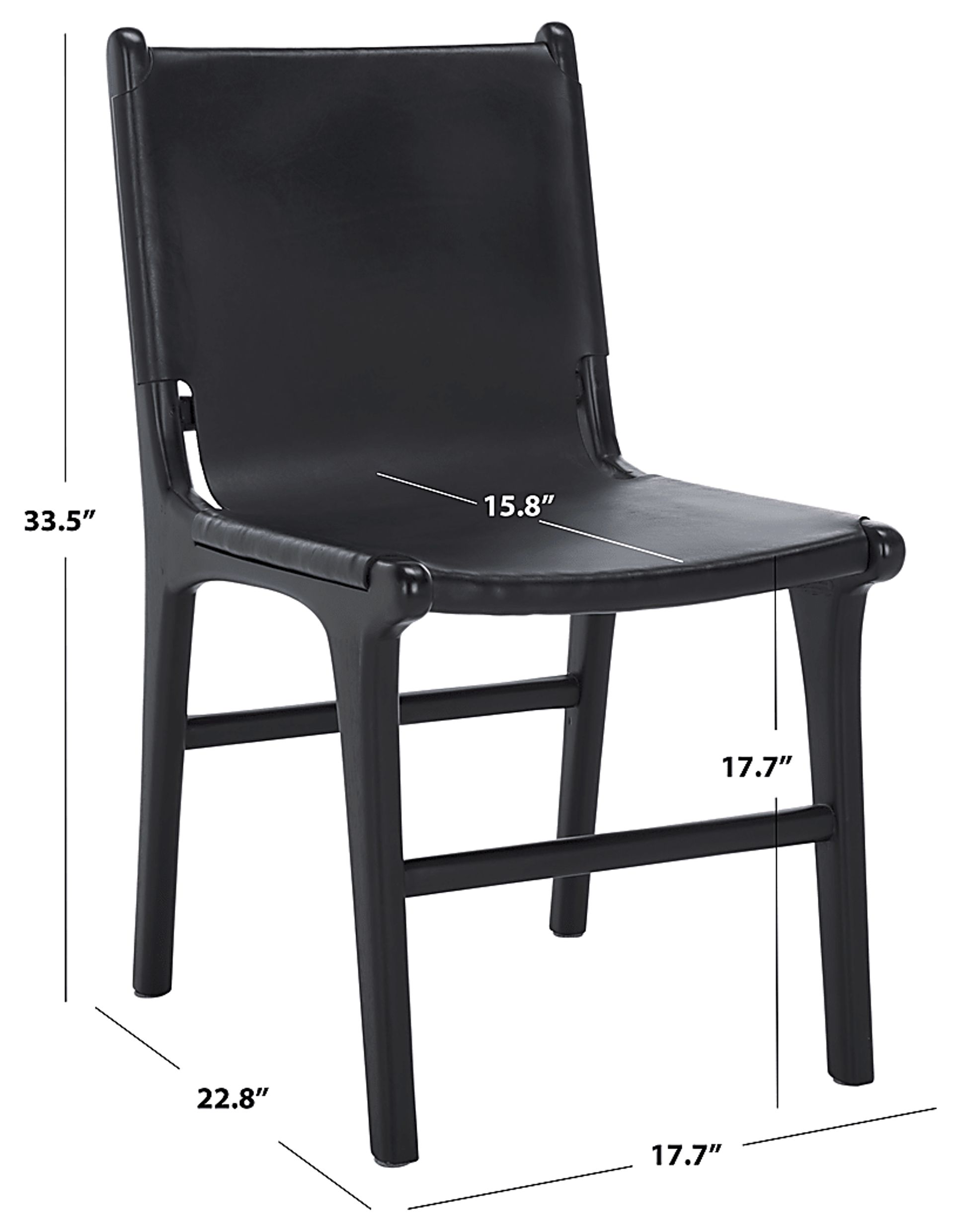 Sunlants Black Side Chairs, Set of 2 - Image 9