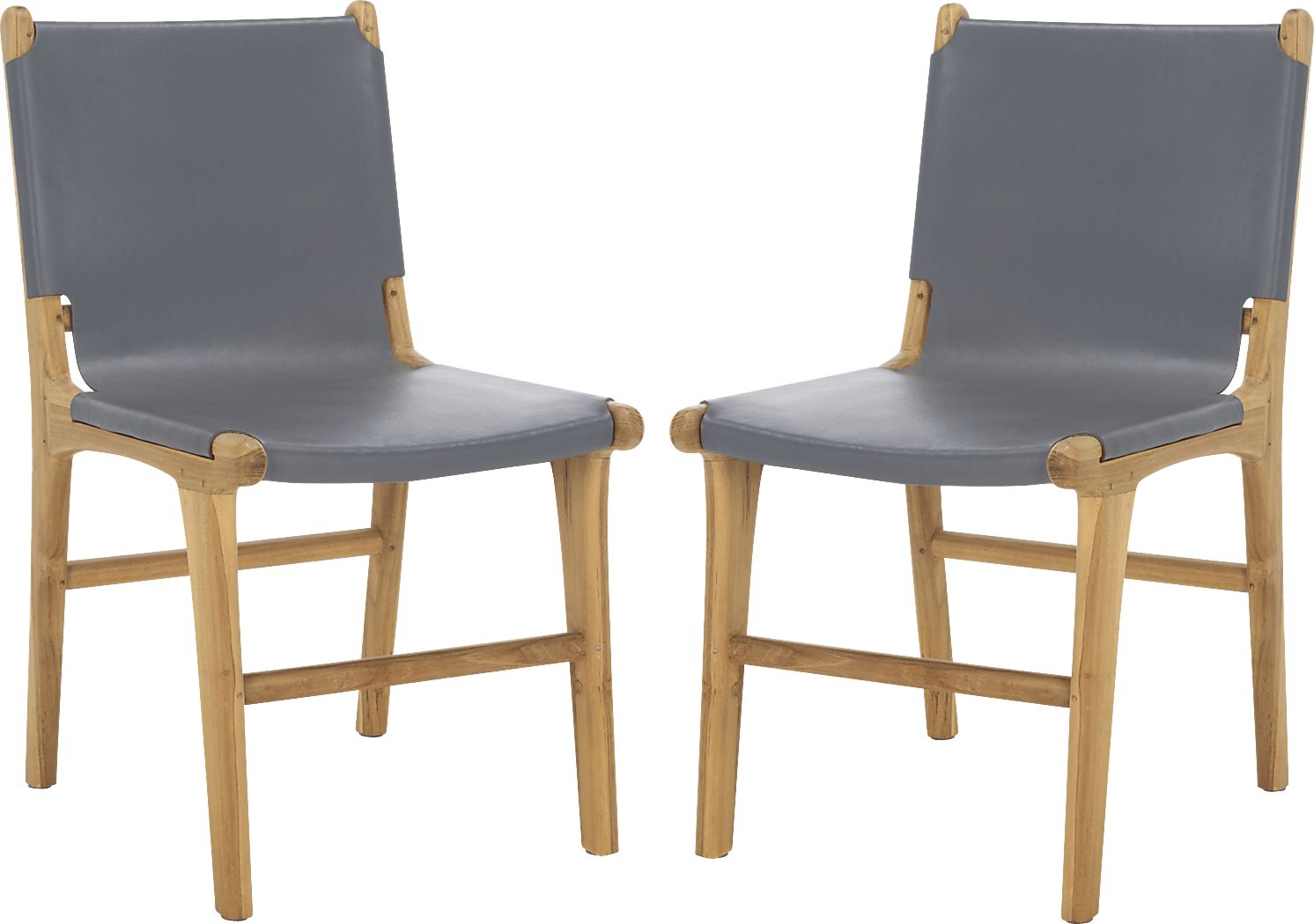 Sunlants Gray Side Chairs, Set of 2