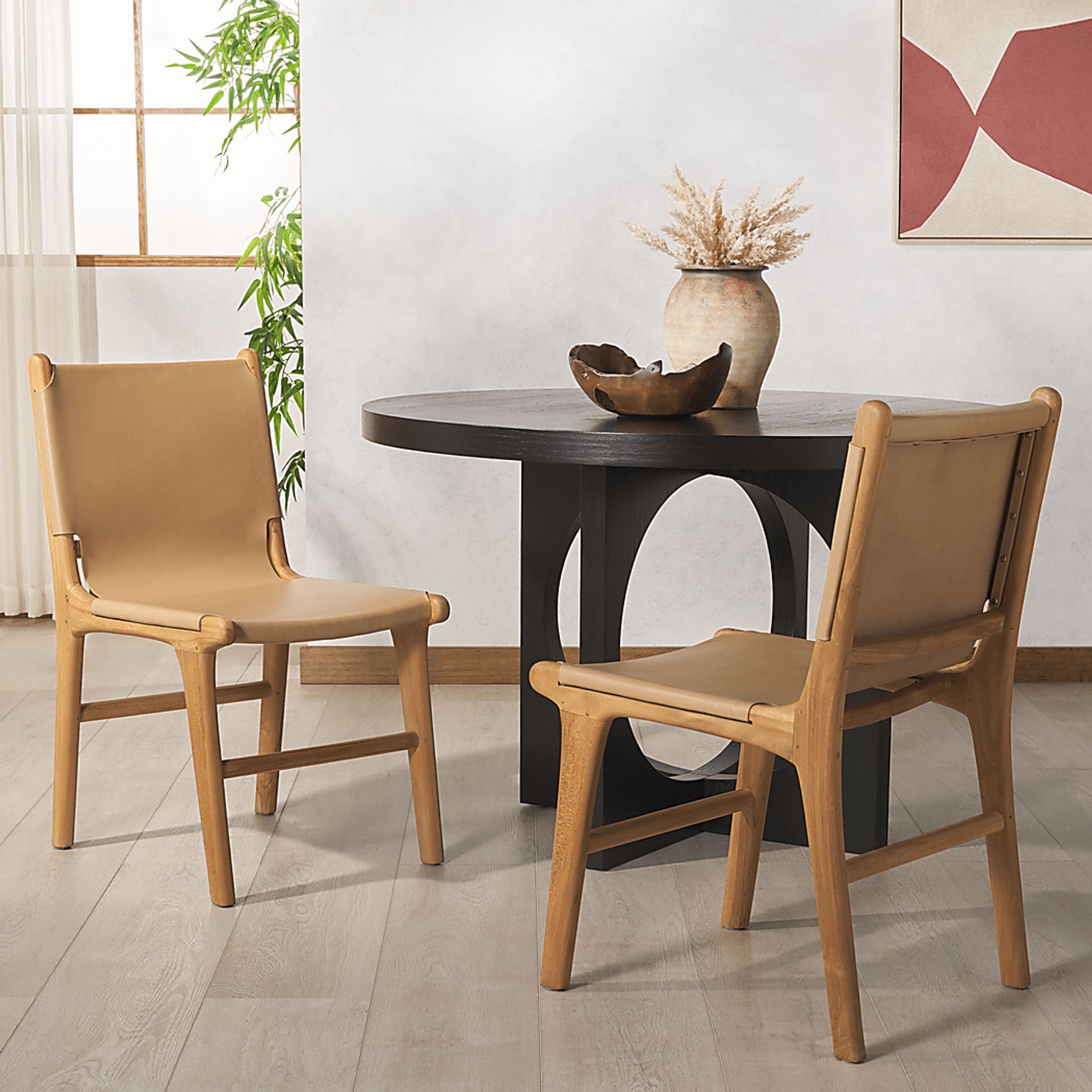 Sunlants Tan Side Chairs, Set of 2 - Image 3