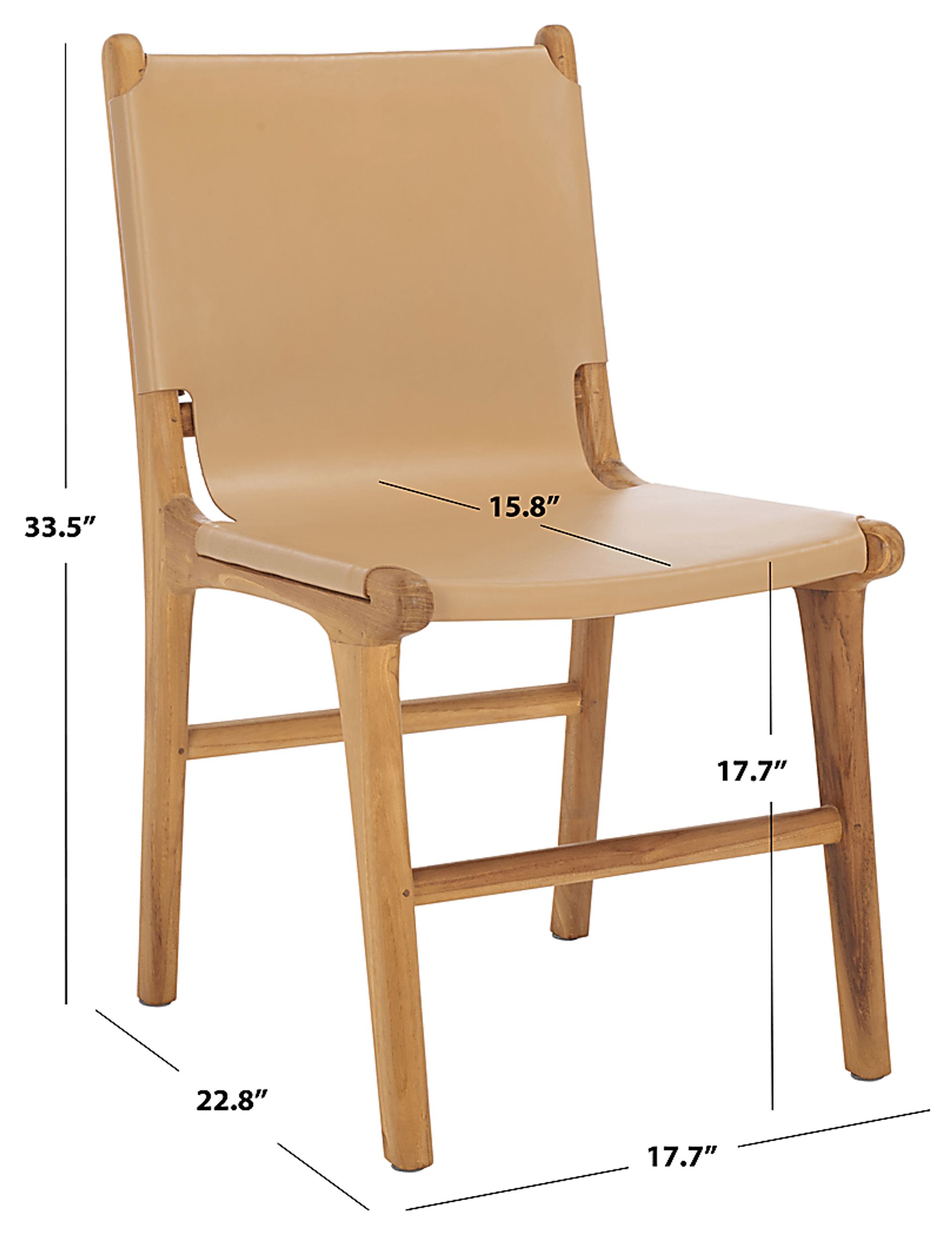 Sunlants Tan Side Chairs, Set of 2 - Image 5