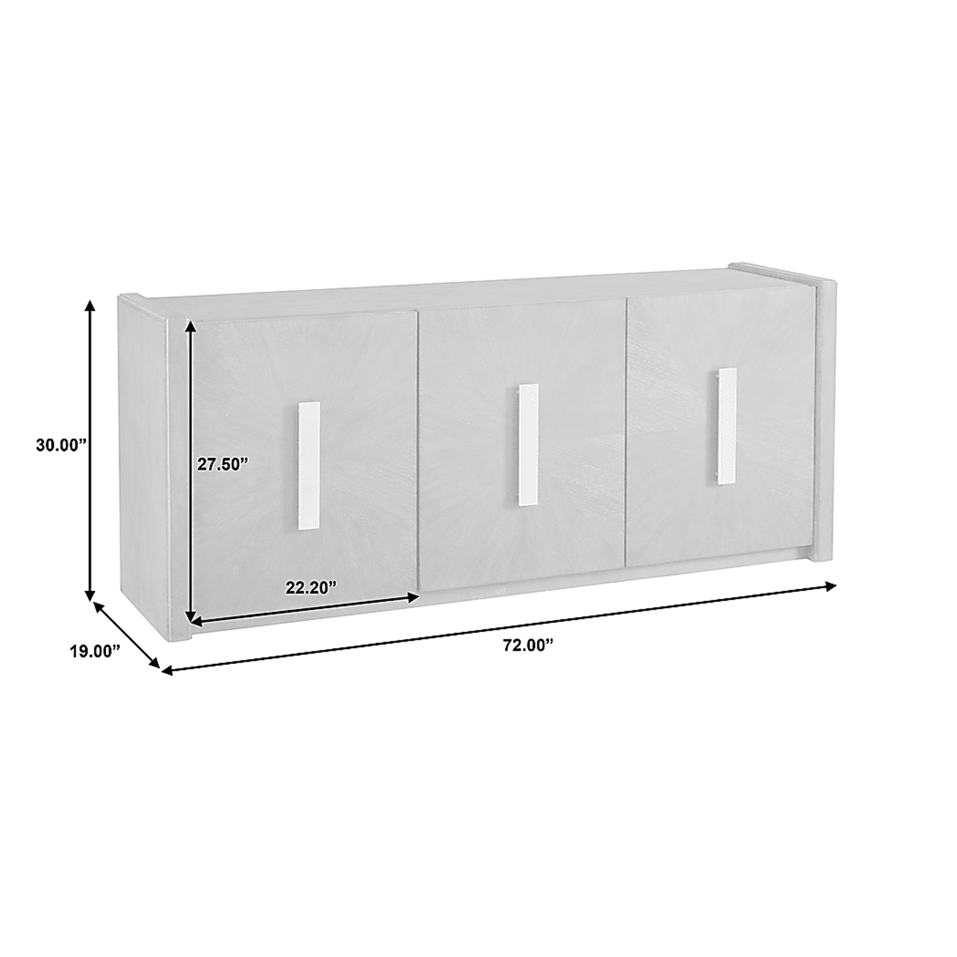 Sunmart Gray Sideboard - Image 3
