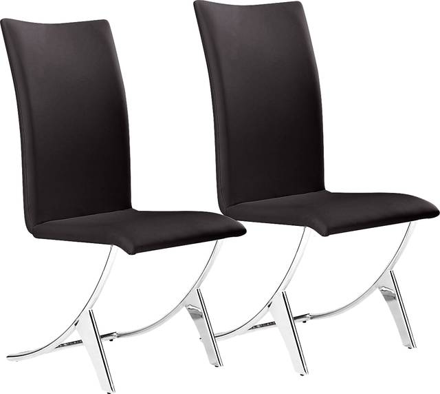 Sunniva Espresso Side Chair, Set of 2 - Thumbnail - Image 1