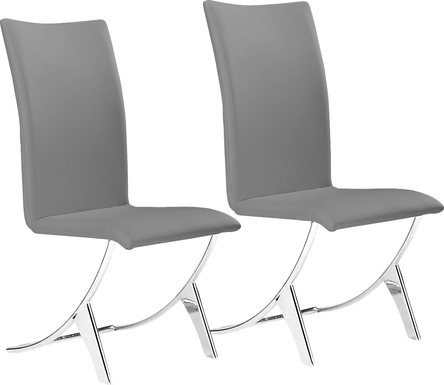 Sunniva Gray Side Chair, Set of 2