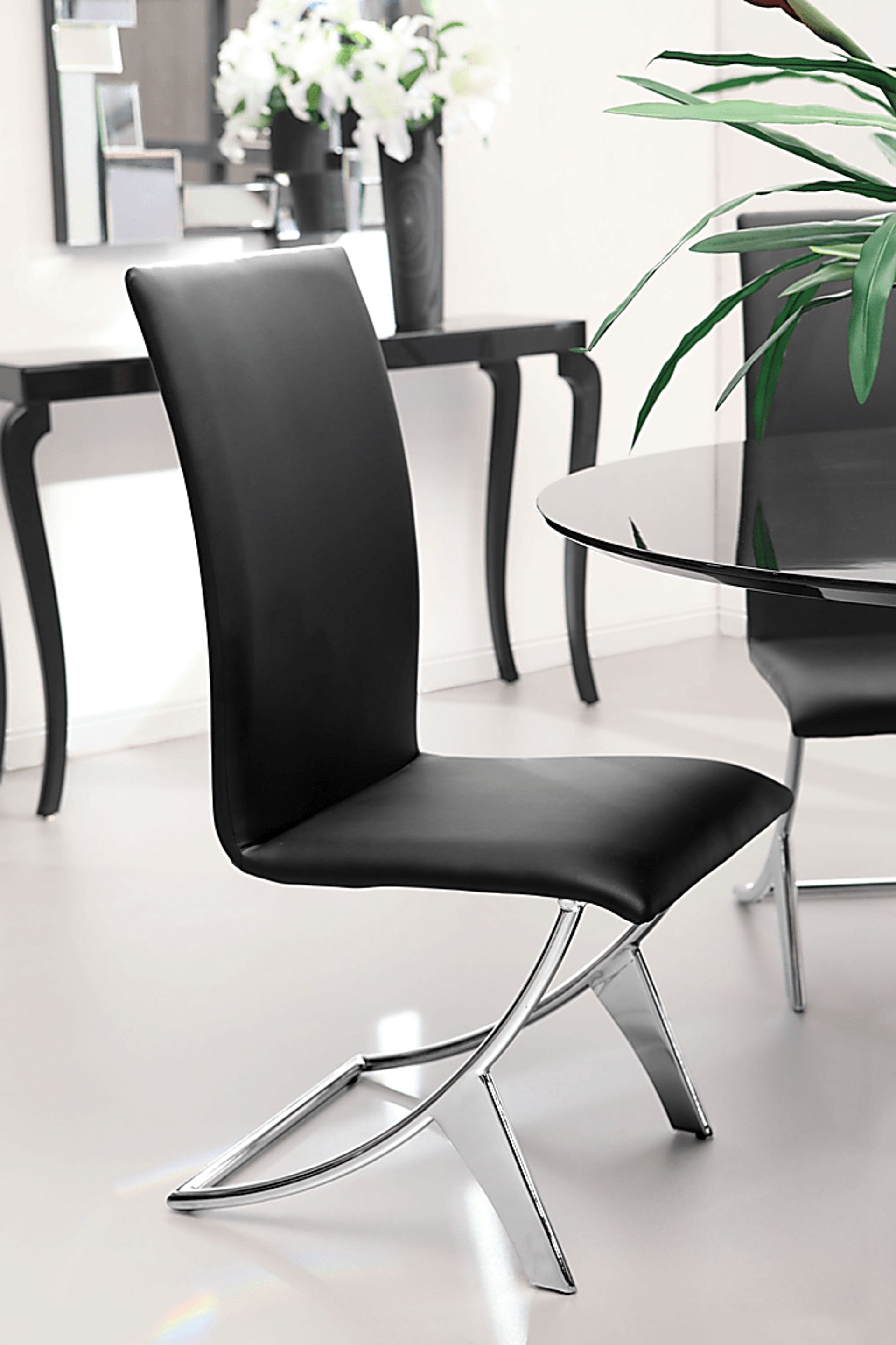 Sunniva Black Side Chair, Set of 2 - Image 5