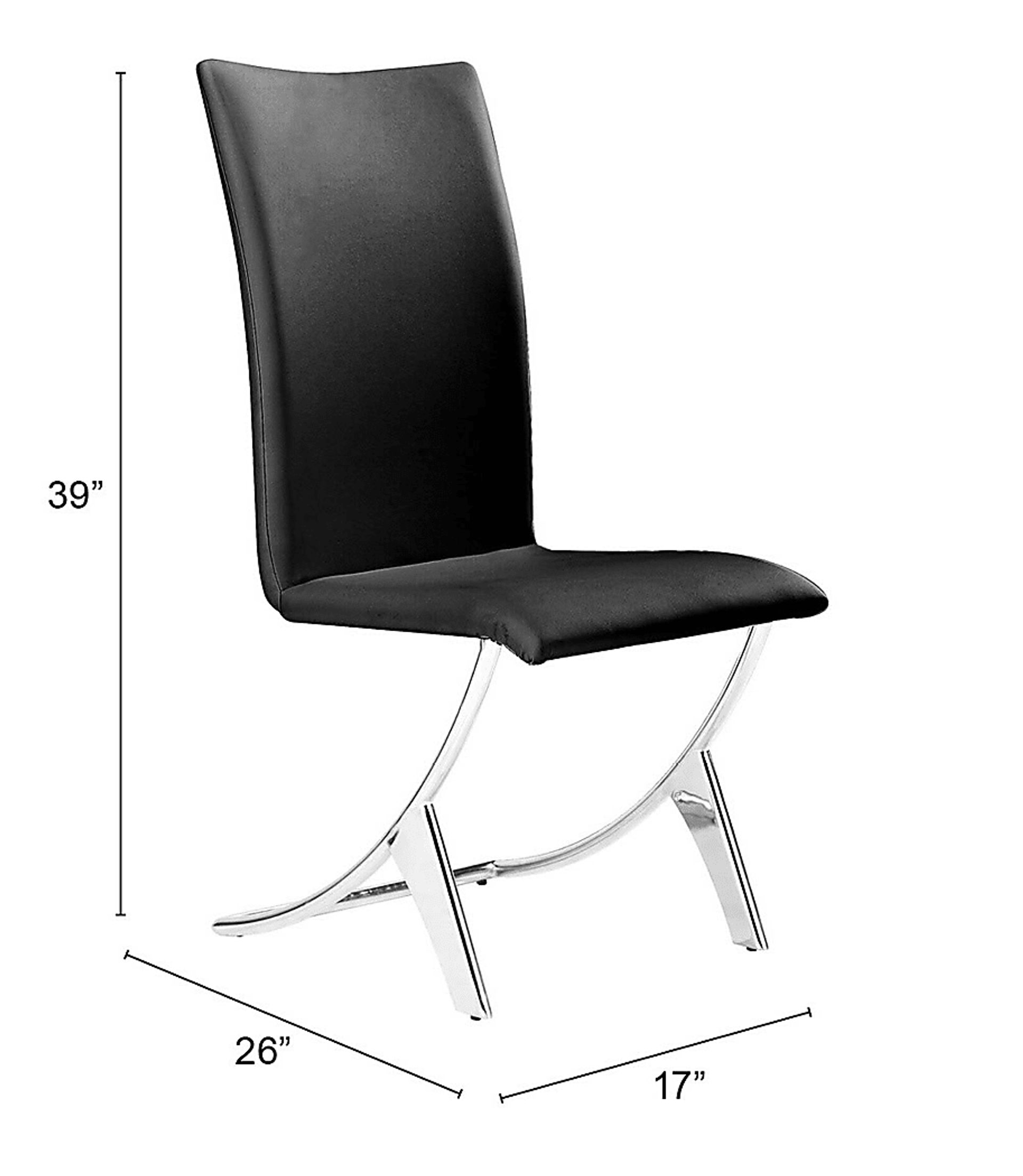 Sunniva Black Side Chair, Set of 2 - Image 6