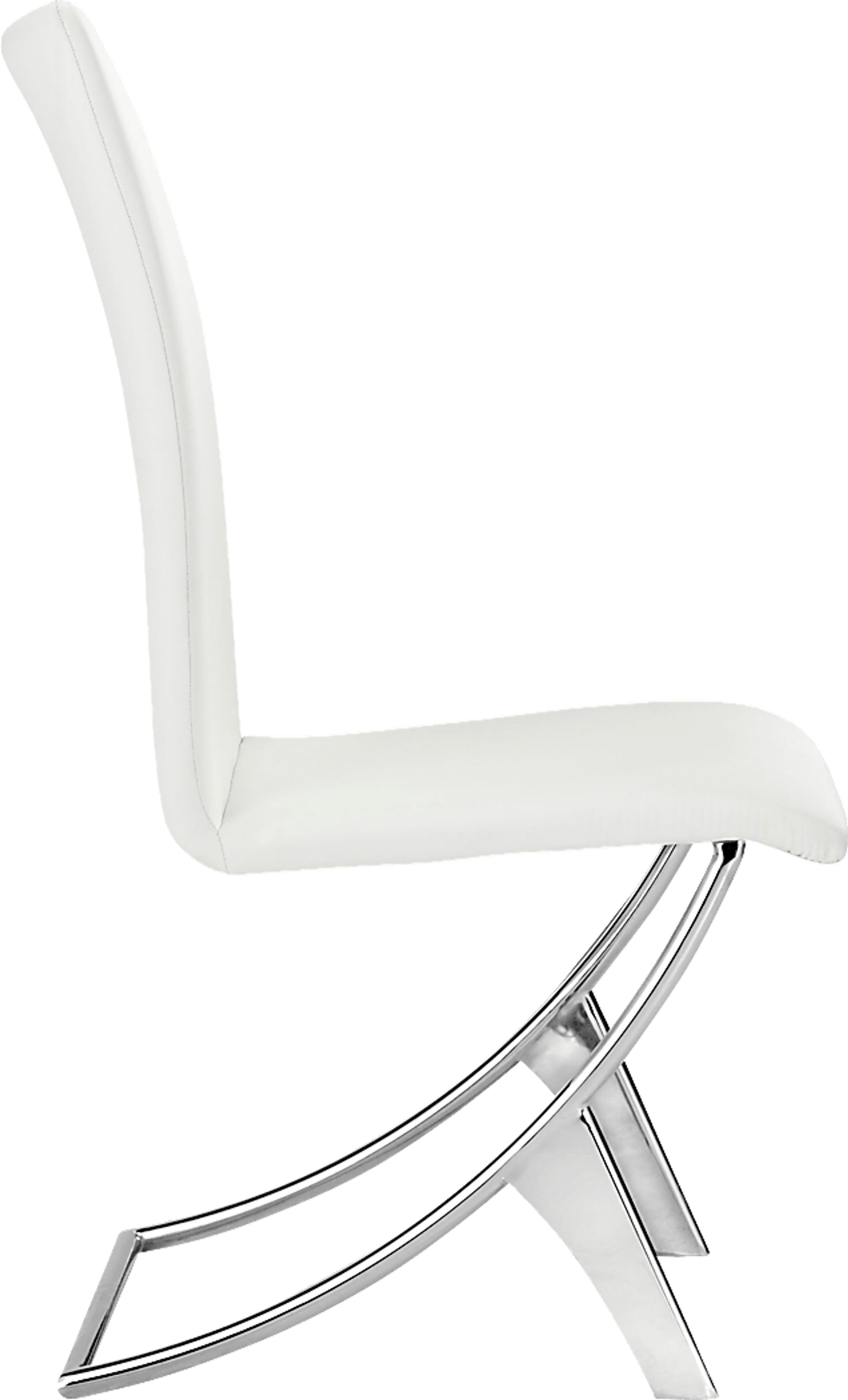 Sunniva White Side Chair, Set of 2 - Image 3