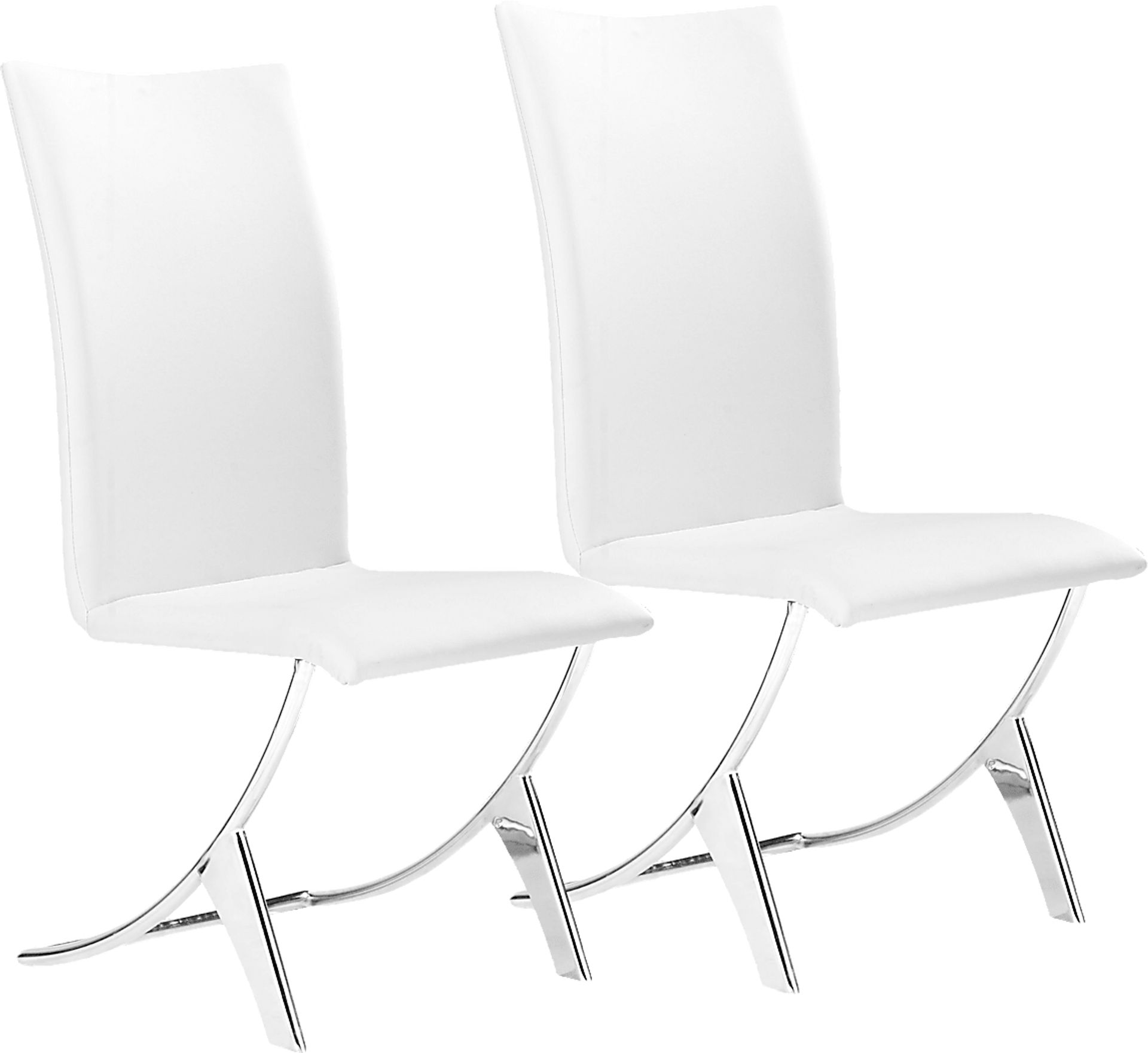 Sunniva White Side Chair, Set of 2 - Image 1