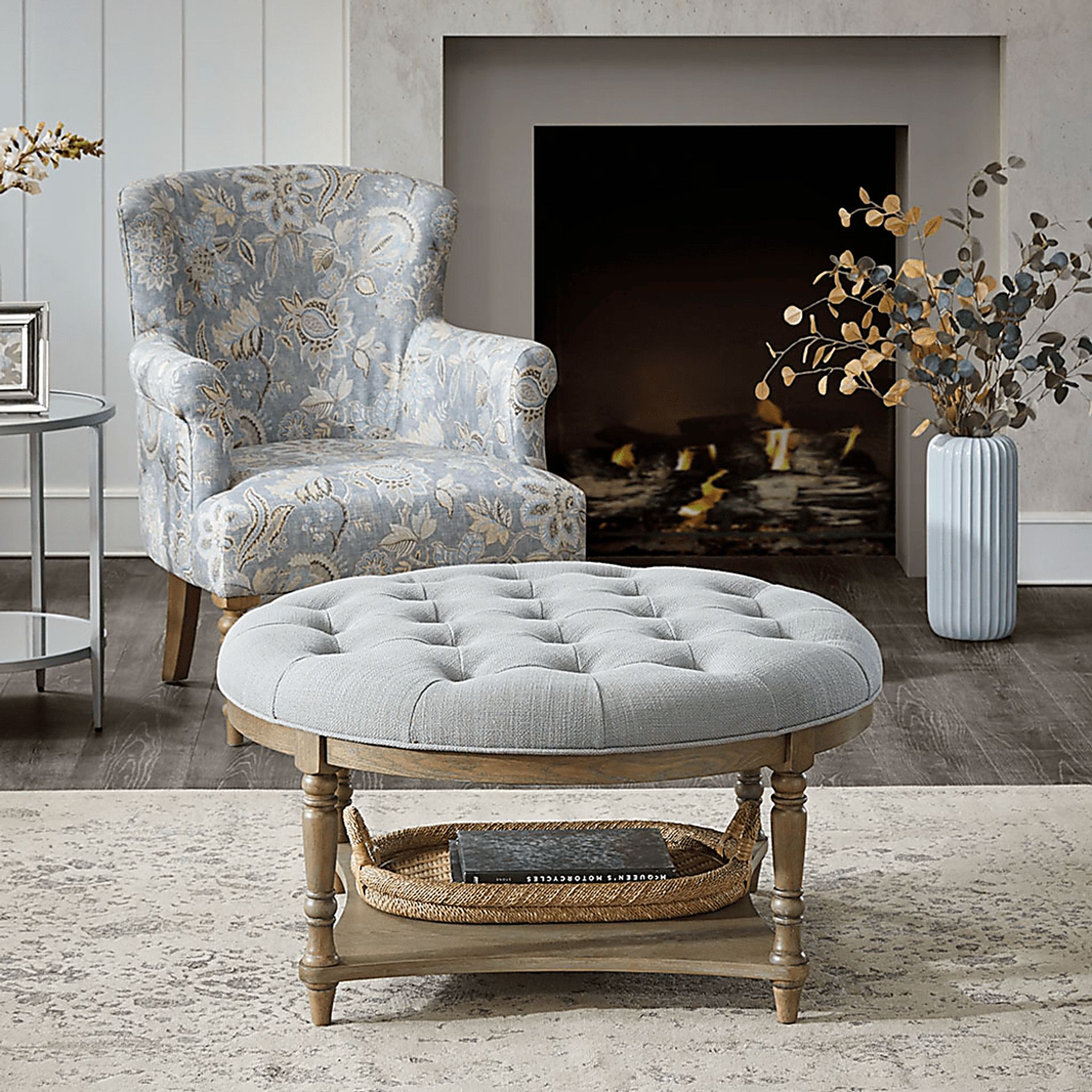 Sunnycove Gray Ottoman - Image 4