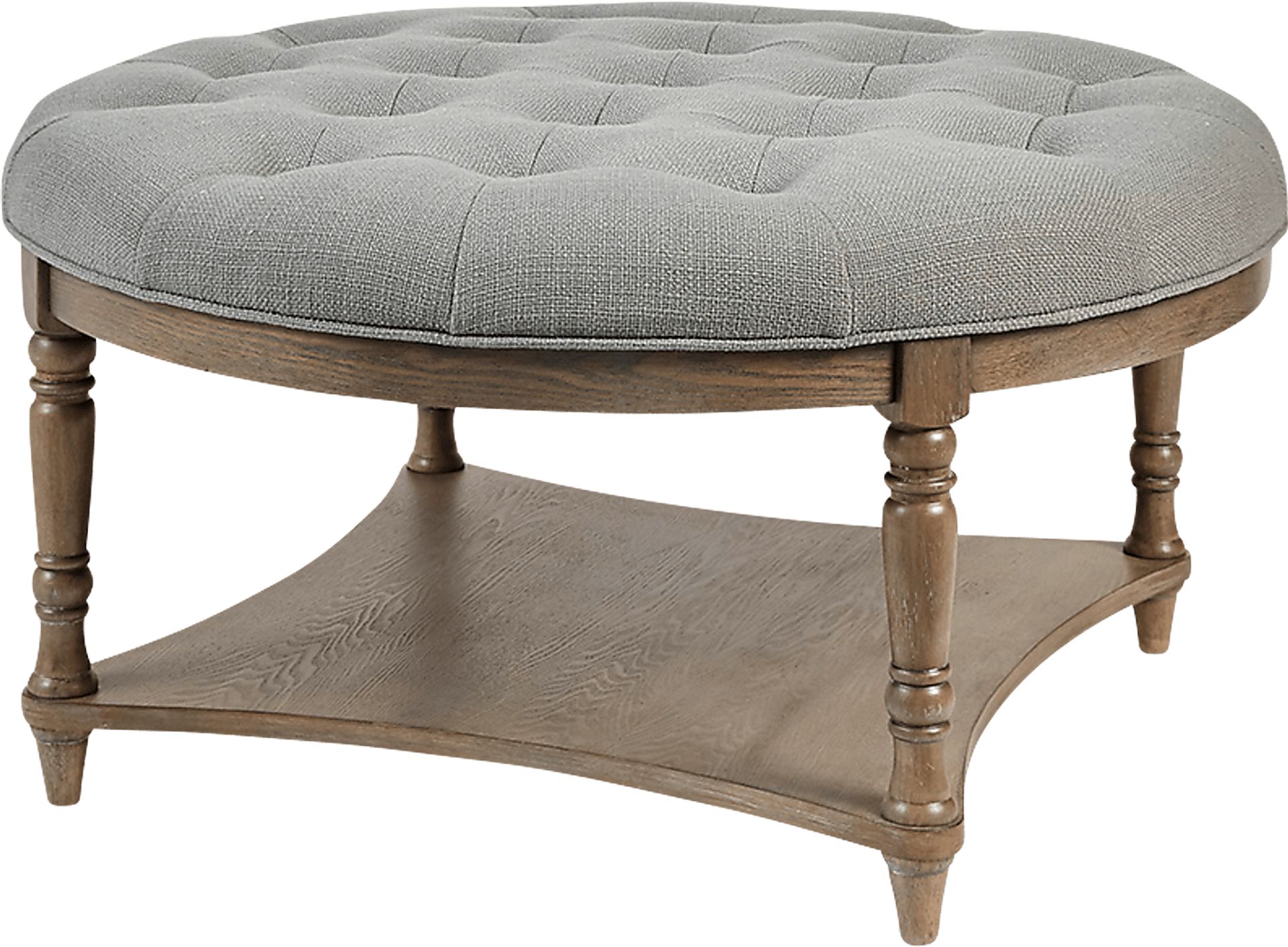 Sunnycove Gray Ottoman - Image 1