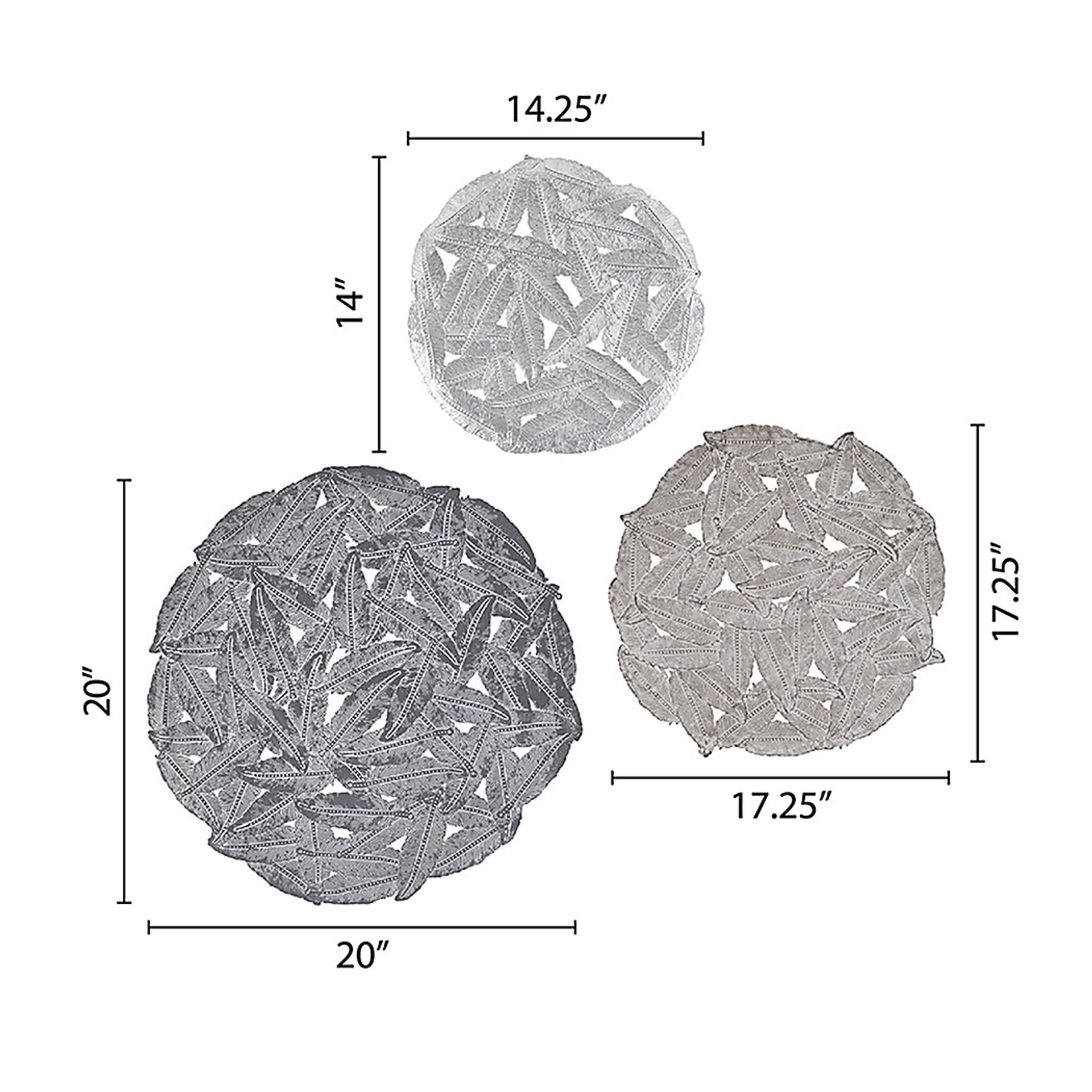 Sunnyroute Gray Wall Decor, Set of 3 - Image 13