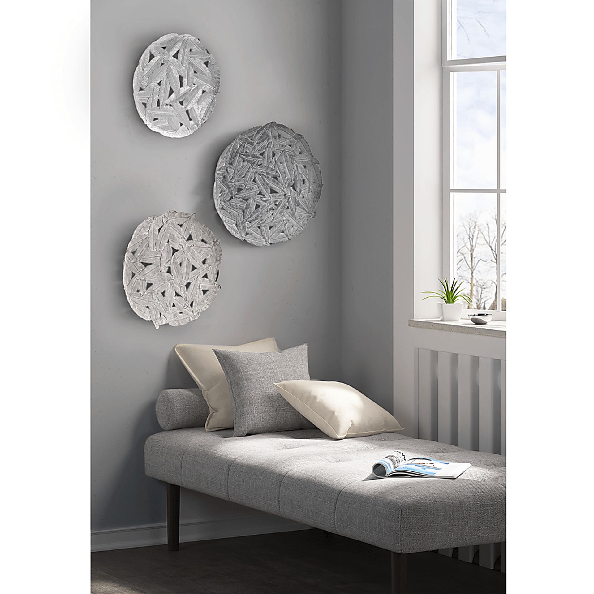 Sunnyroute Gray Wall Decor, Set of 3 - Image 4