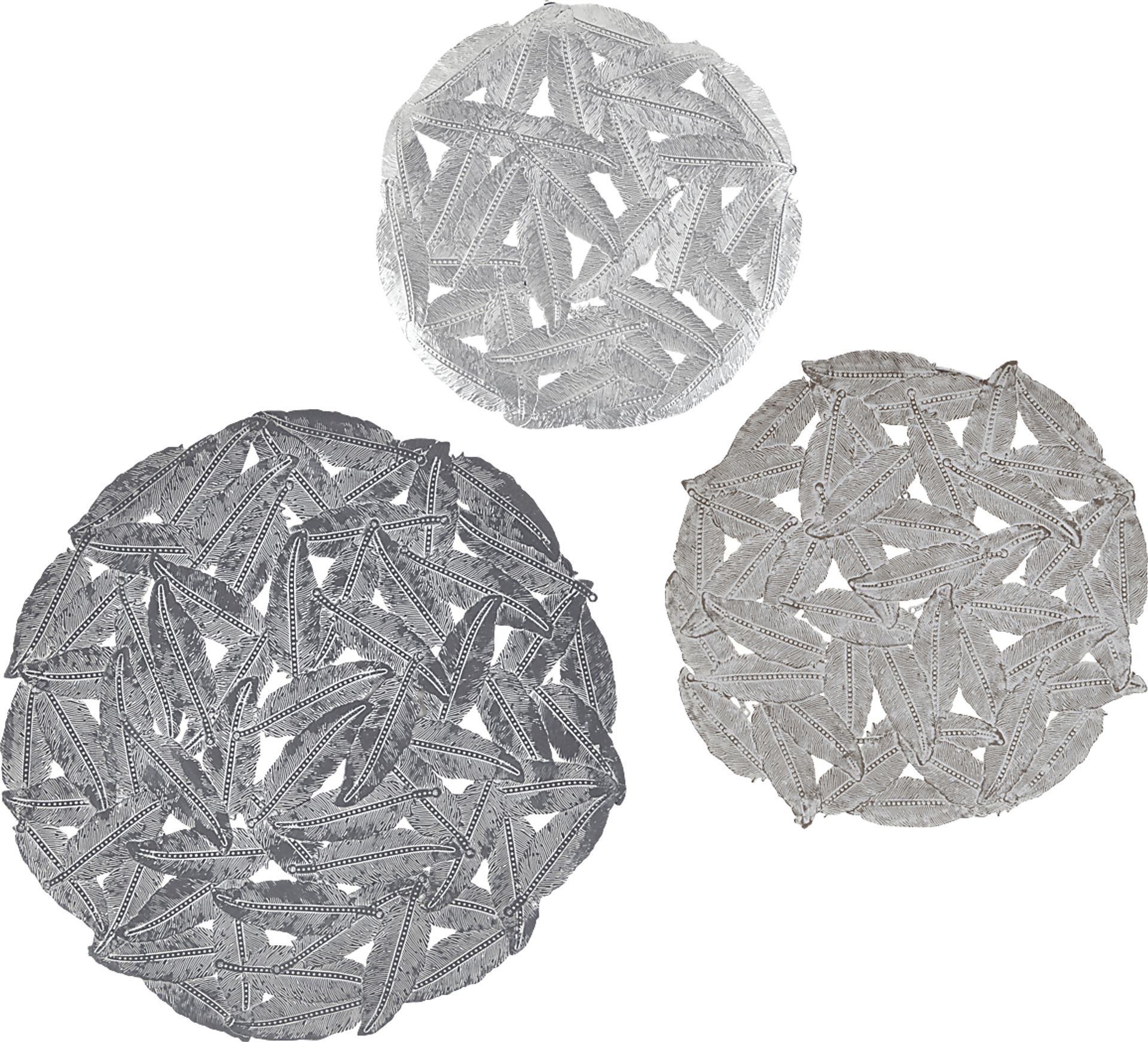 Sunnyroute Gray Wall Decor, Set of 3 - Image 1
