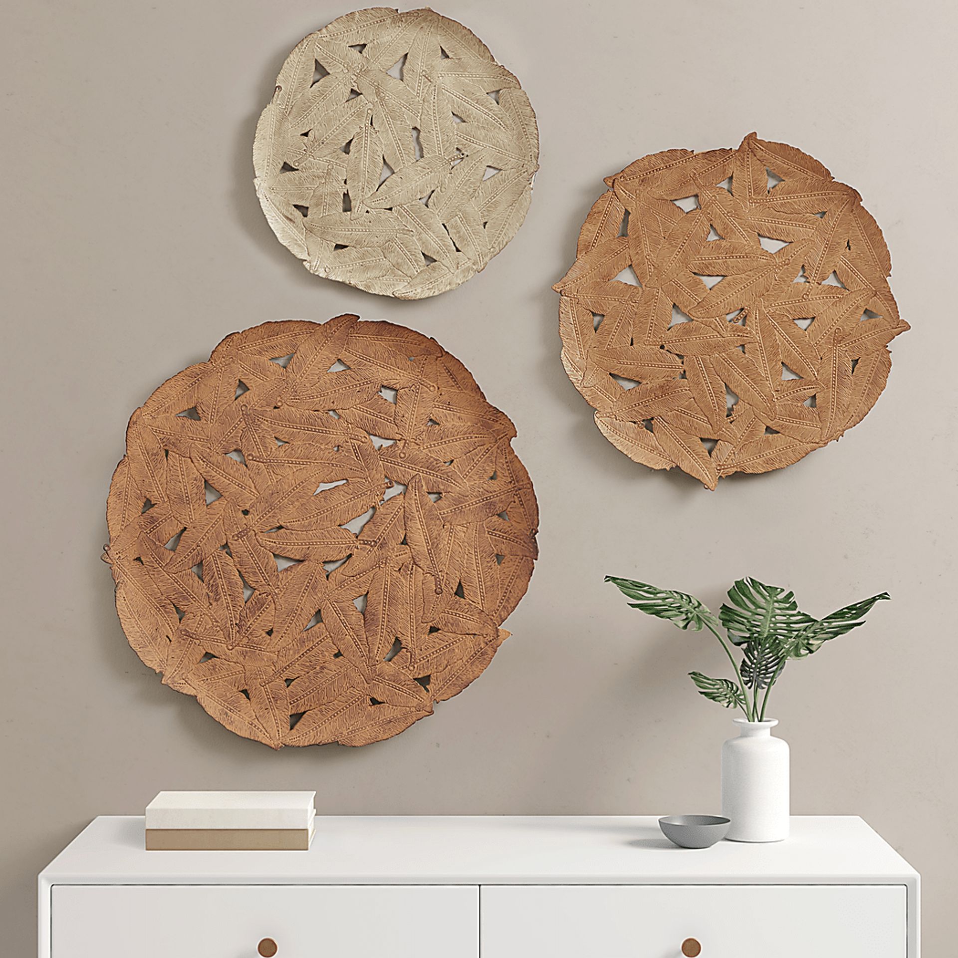Sunnyroute Red Wall Decor, Set of 3 - Image 3