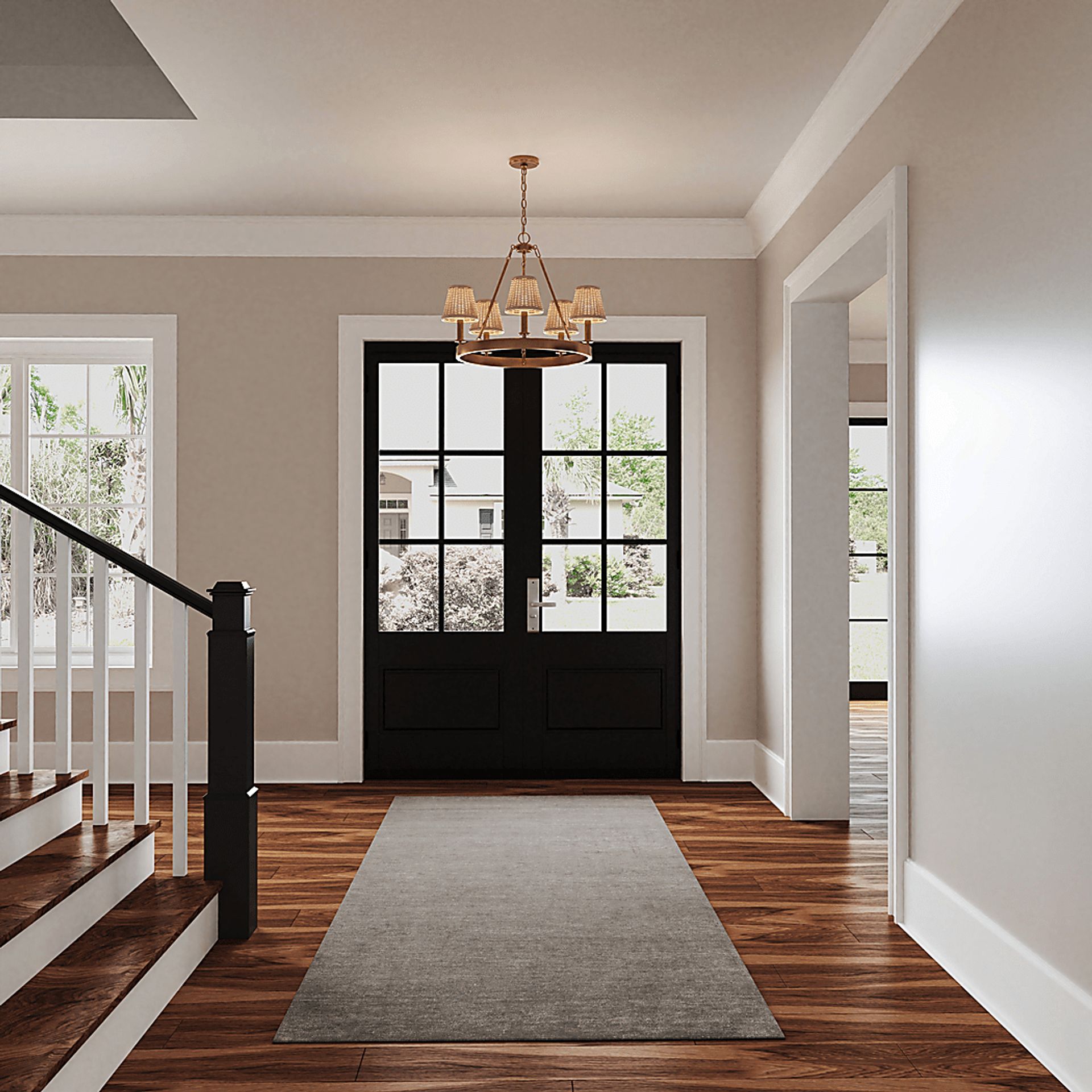 Sunray Nest Gold Chandelier - Image 2