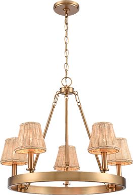 Sunray Nest Gold Chandelier