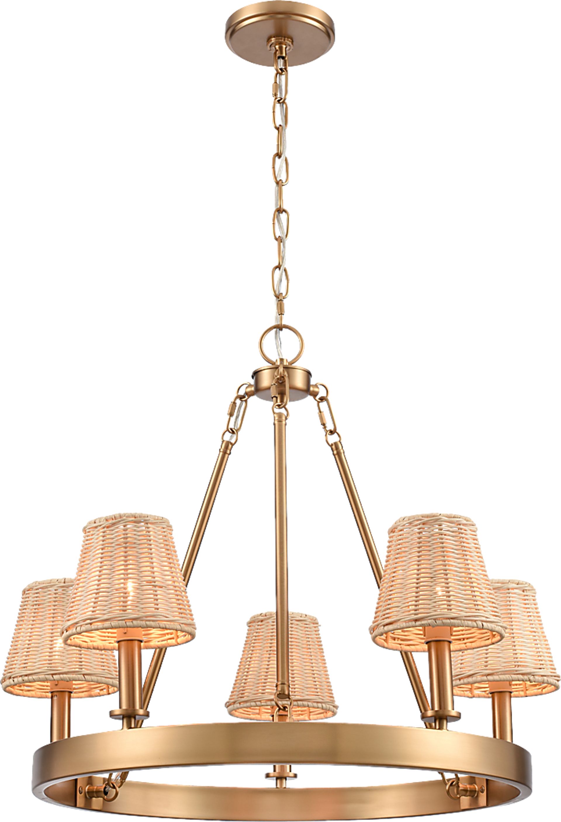 Sunray Nest Gold Chandelier - Image 1