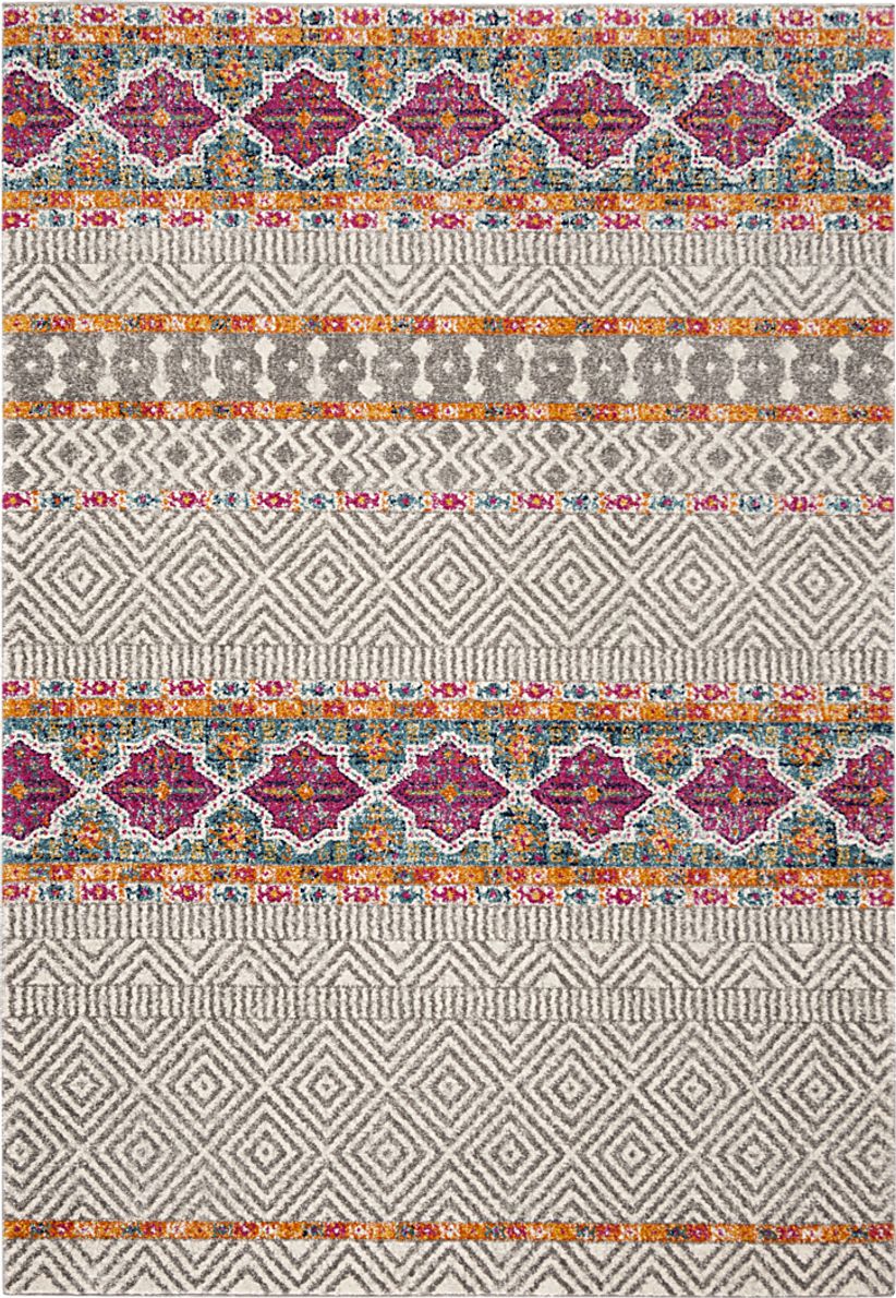 Sunray Place Gray 5'1 x 7'6 Rug