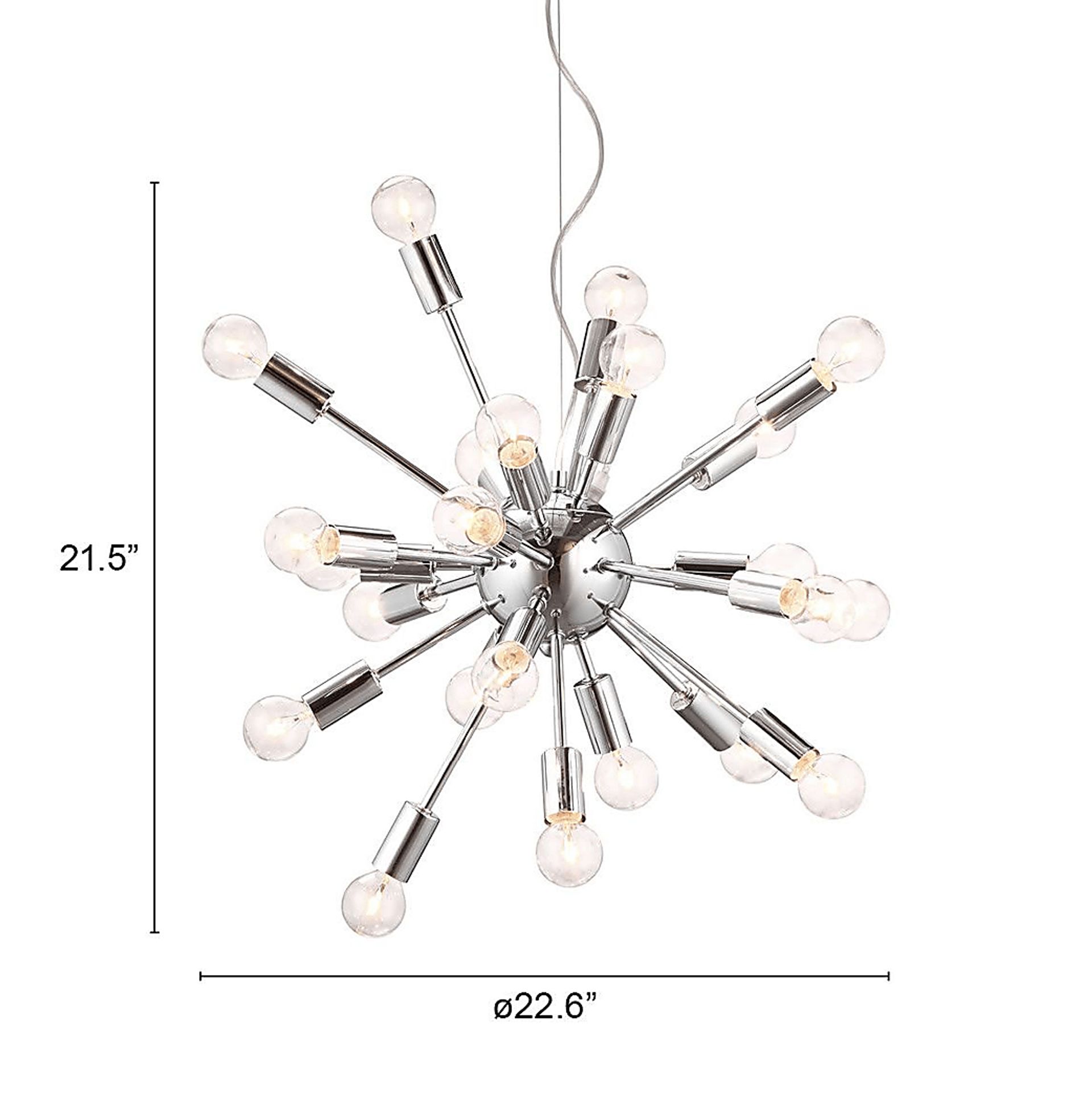 Sunrise Court Chrome Chandelier - Image 3