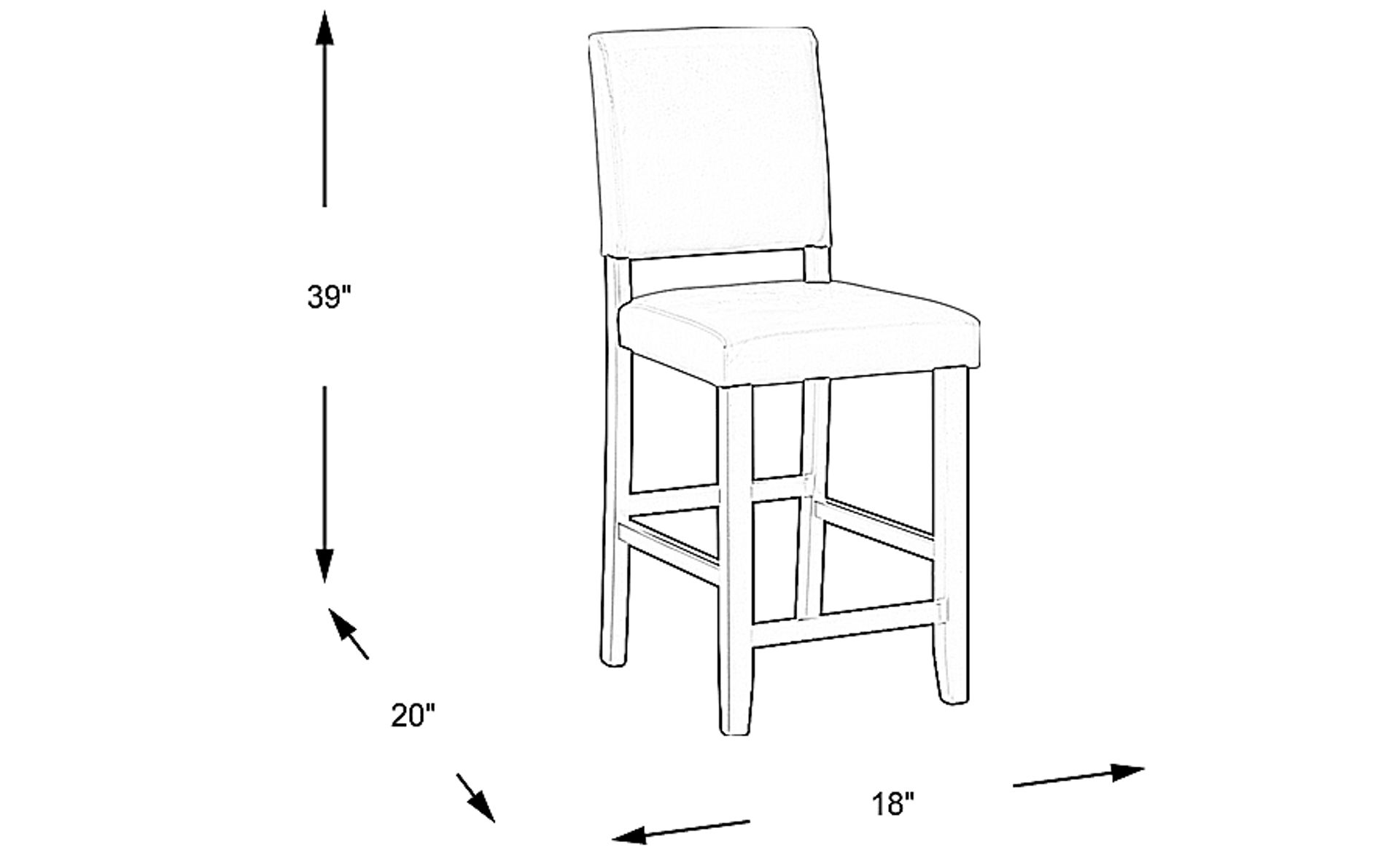 Dimension Image. Please refer to the Dimension Tab on this page for dimension details.