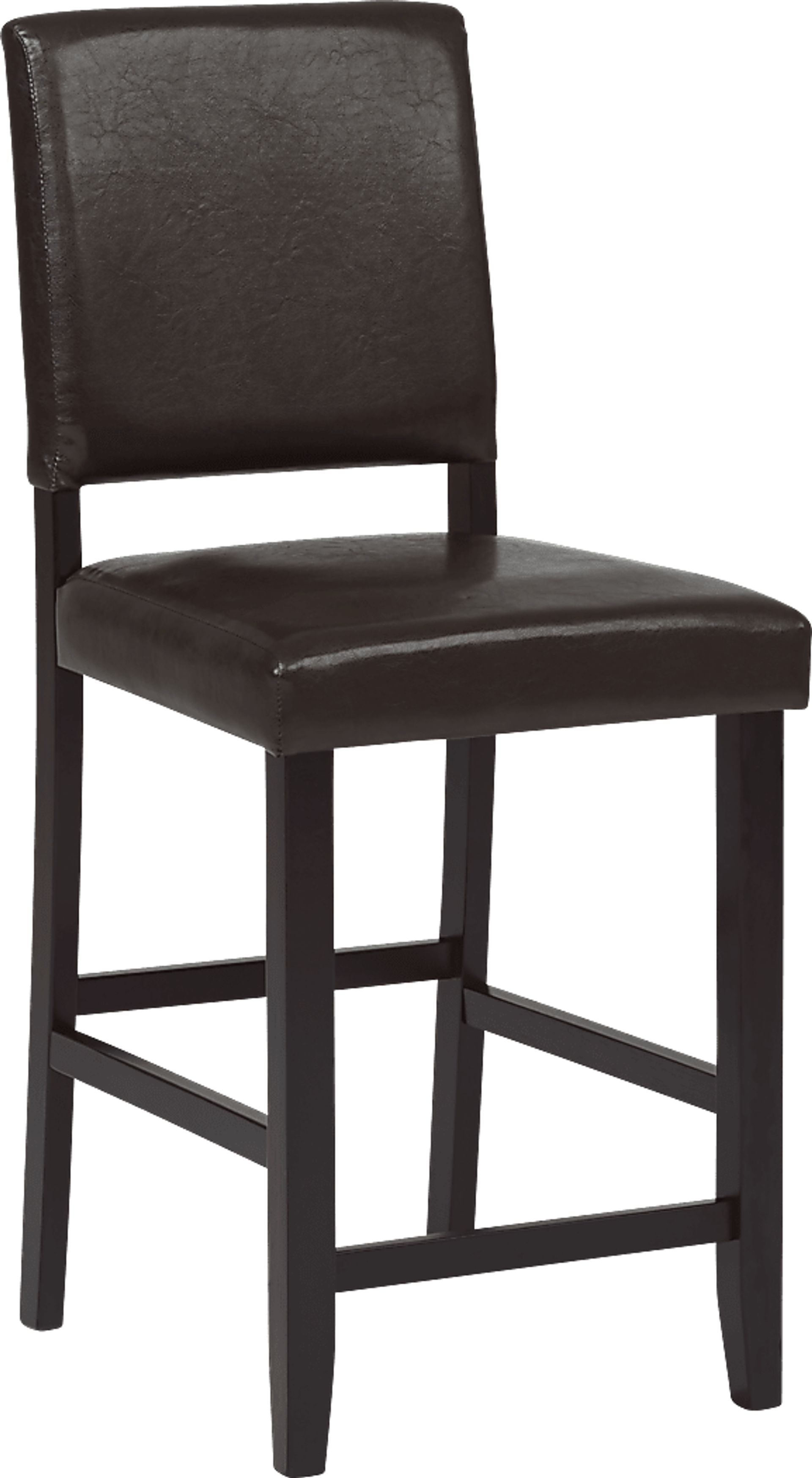 Sunset View Brown Cherry 5 Pc Counter Height Dining Set with Brown Stools - Image 5
