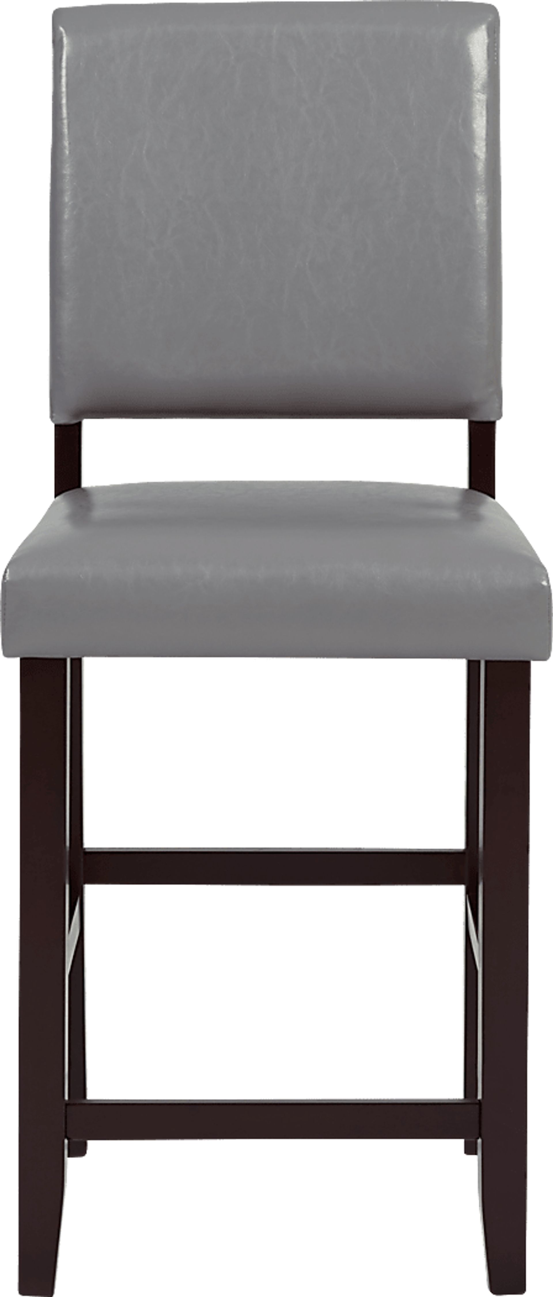 Sunset View Brown Cherry 3 Pc Counter Height Dining Set with Gray Stools - Image 5