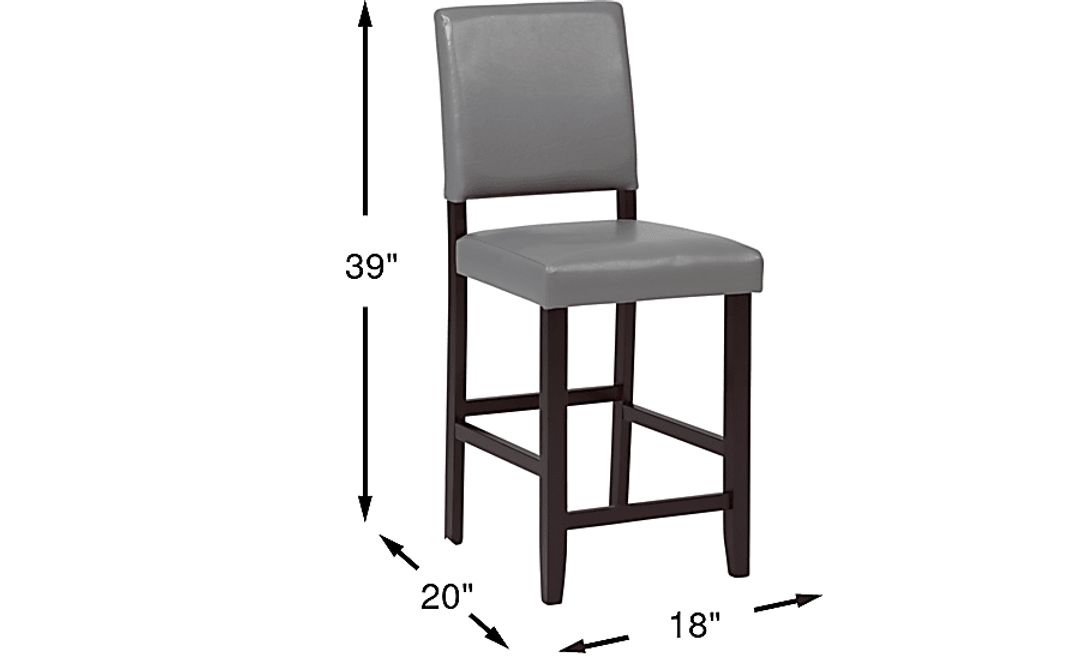 Sunset View Gray Counter Height Stool