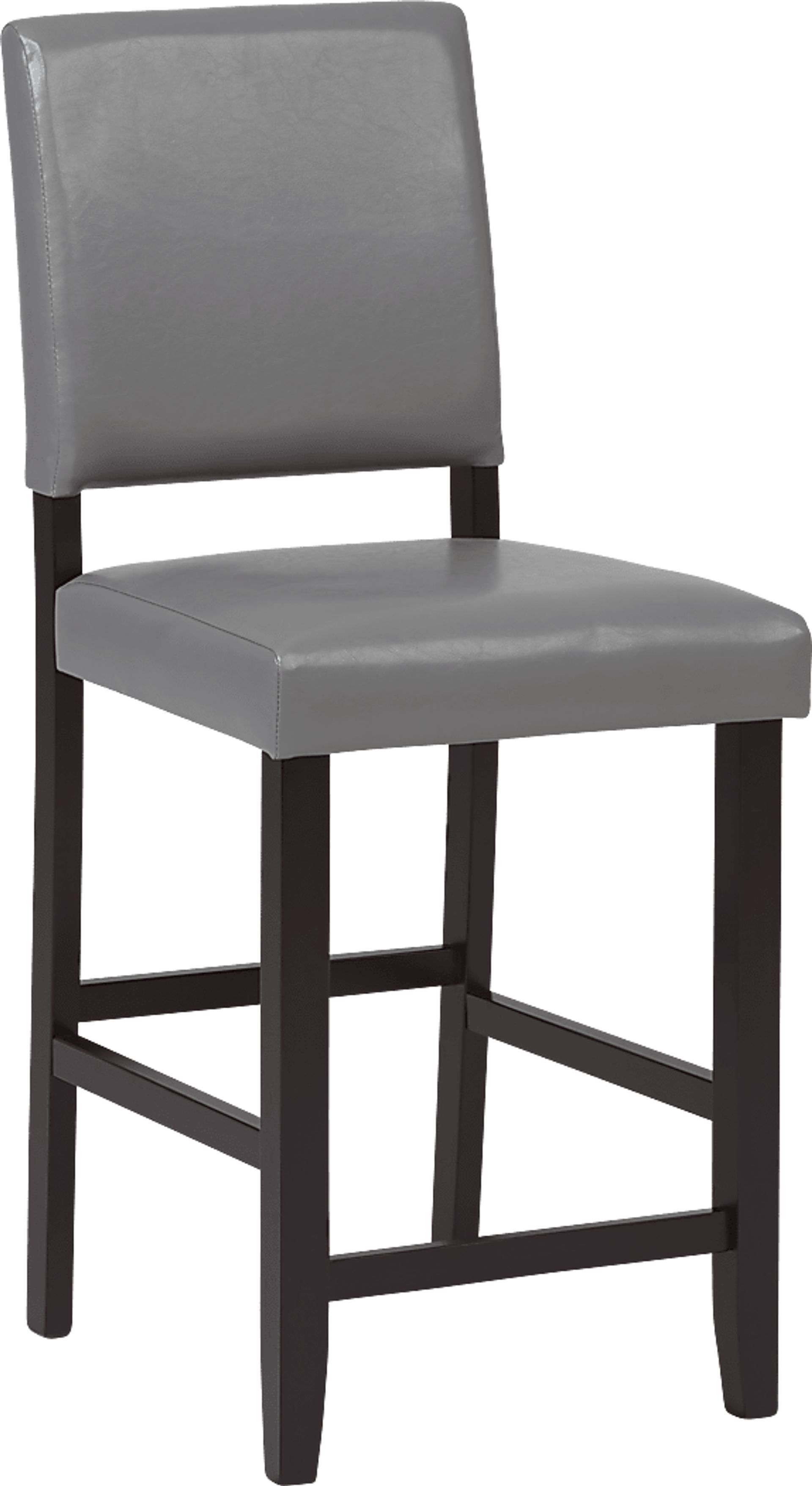 Sunset View Brown Cherry 3 Pc Counter Height Dining Set with Gray Stools - Image 4