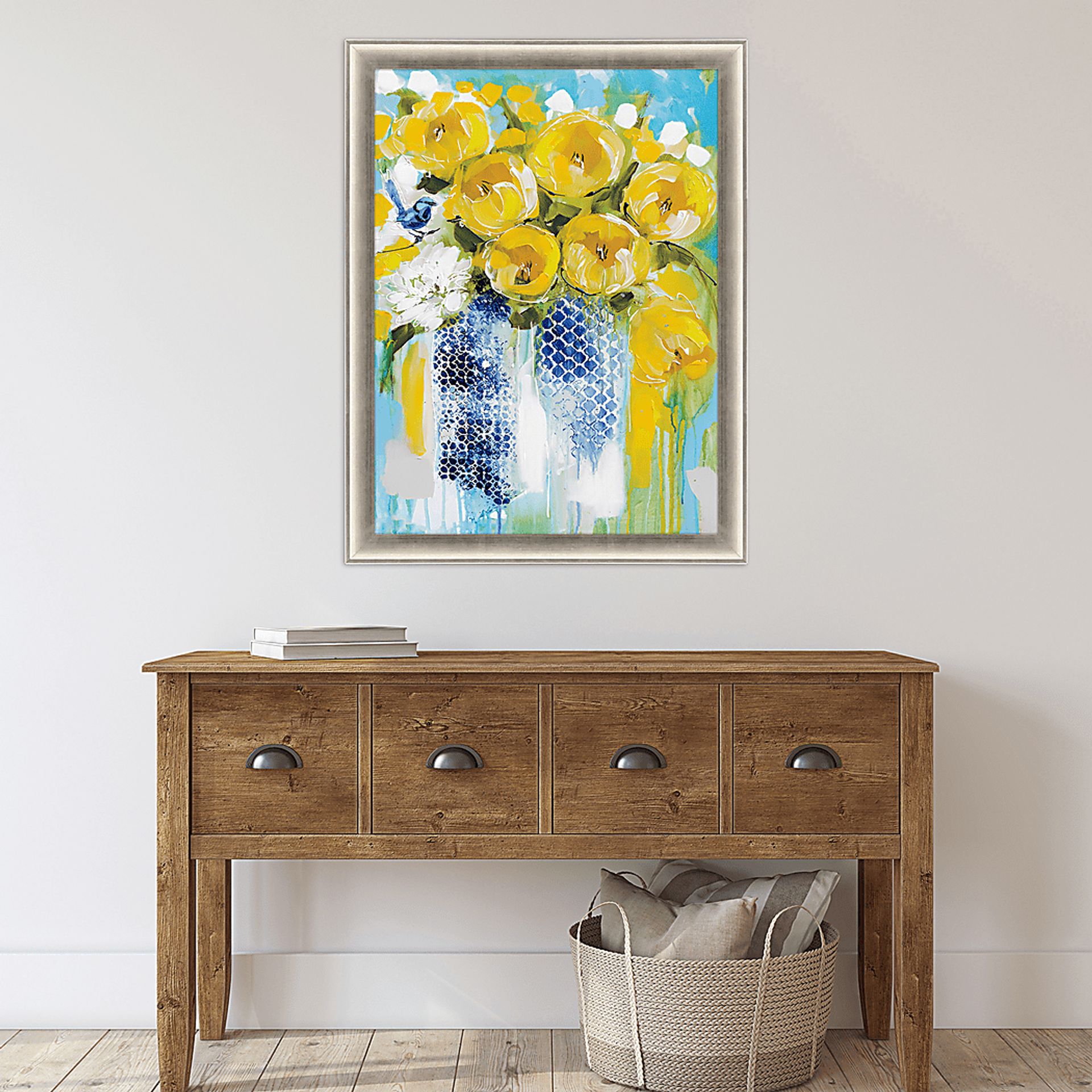 Sunshine Sunny Yellow Framed Artwork - Image 2