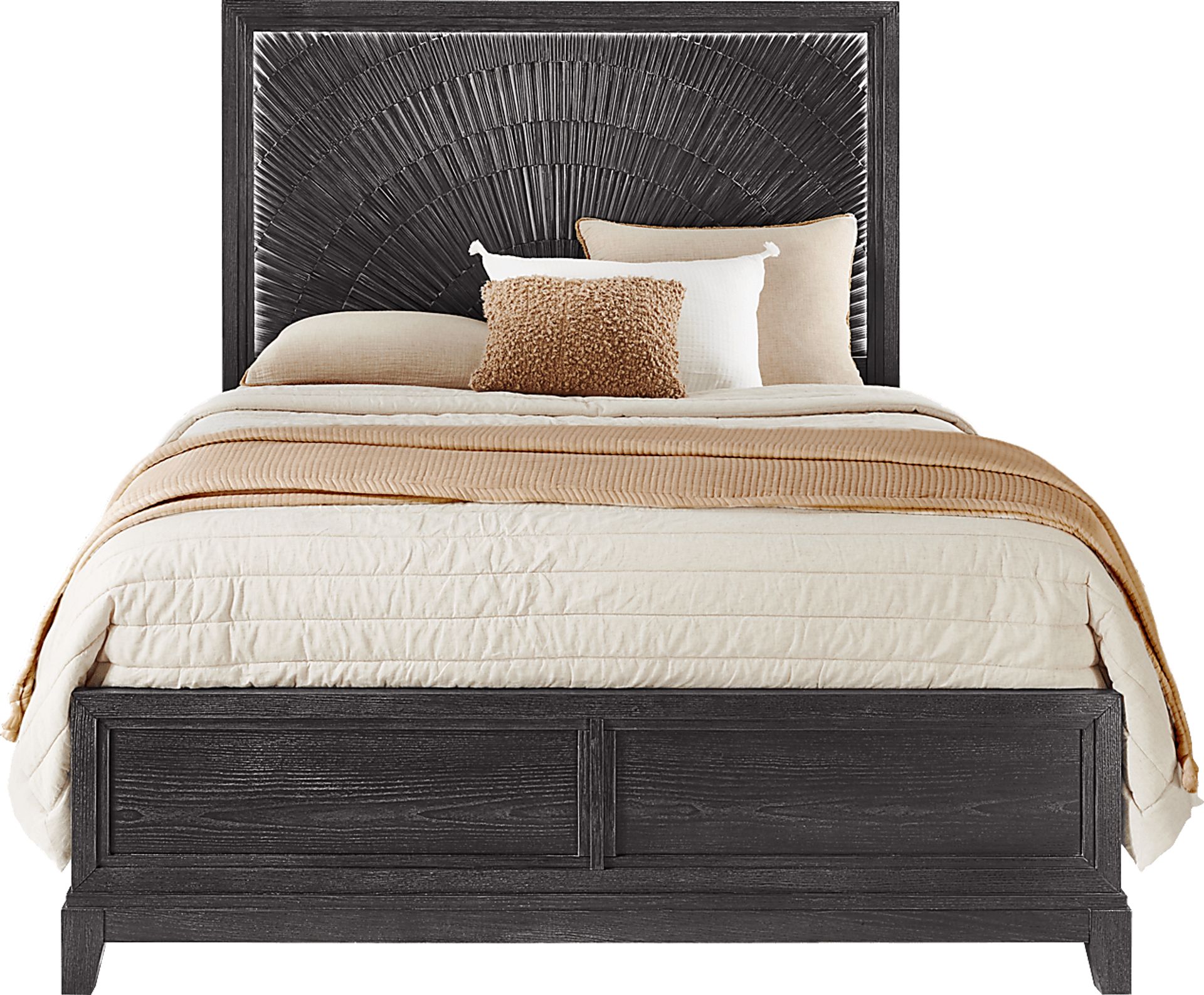 Sunside Way Black 3 Pc Queen Panel Bed - Image 1