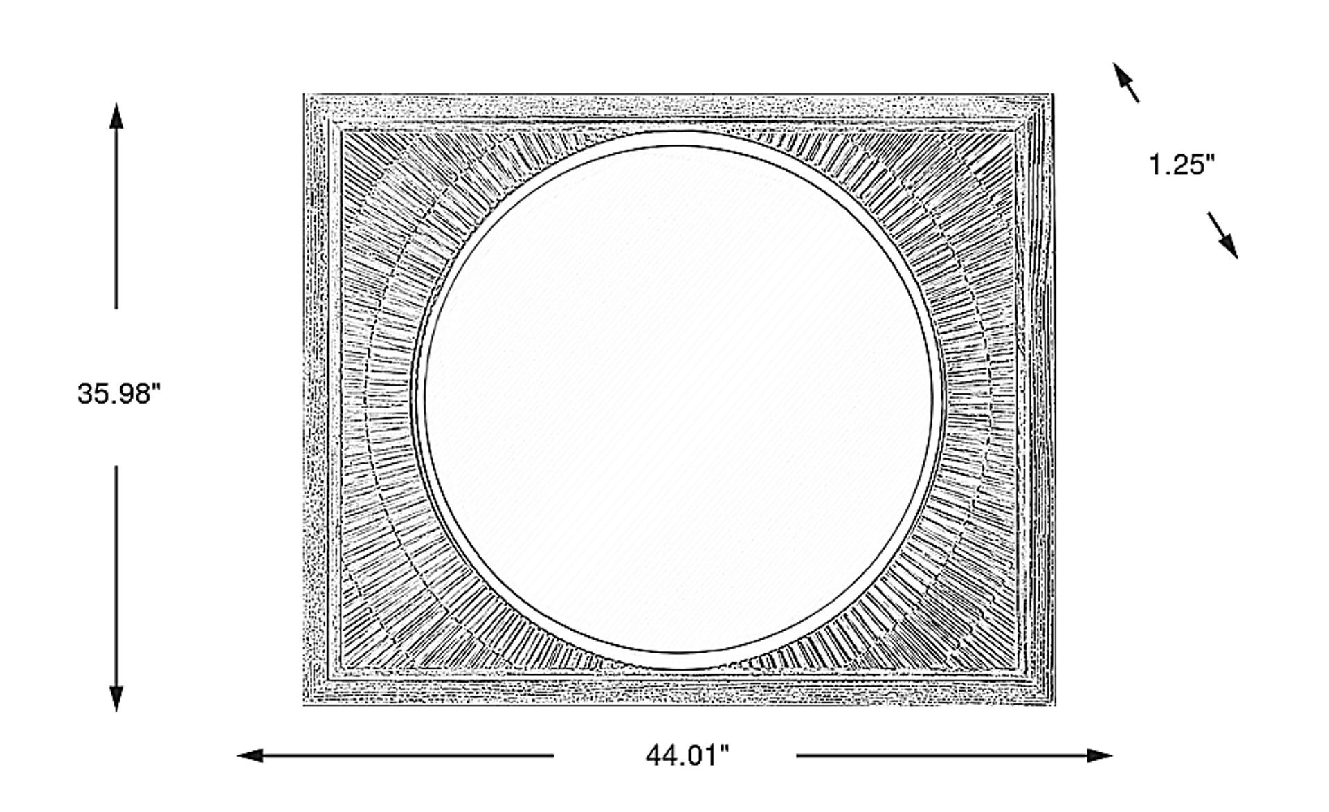 Dimension Image. Please refer to the Dimension Tab on this page for dimension details.