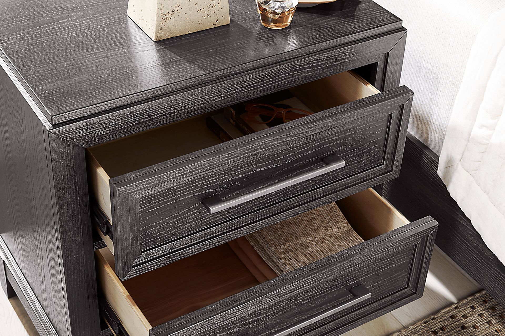 Sunside Way Black Nightstand - Image 3