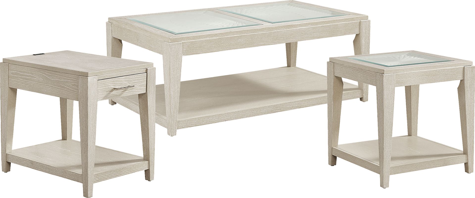 Sunside Way Sand 3 Pc Table Set - Image 1