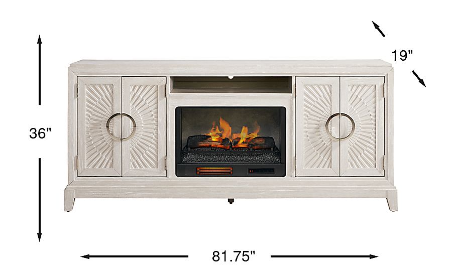 Sunside Way Console with Electric Log Fireplace - Thumbnail 2