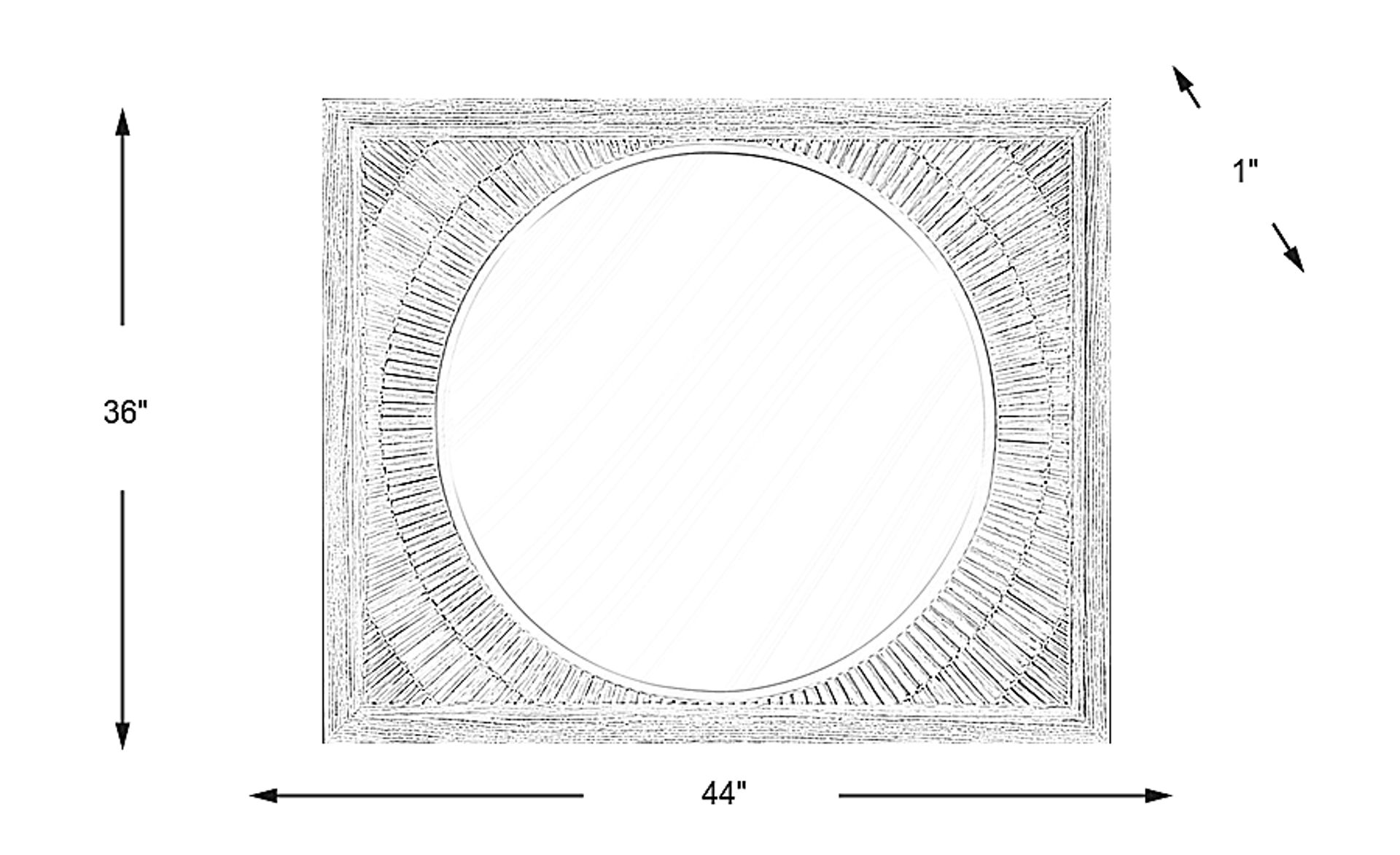 Dimension Image. Please refer to the Dimension Tab on this page for dimension details.