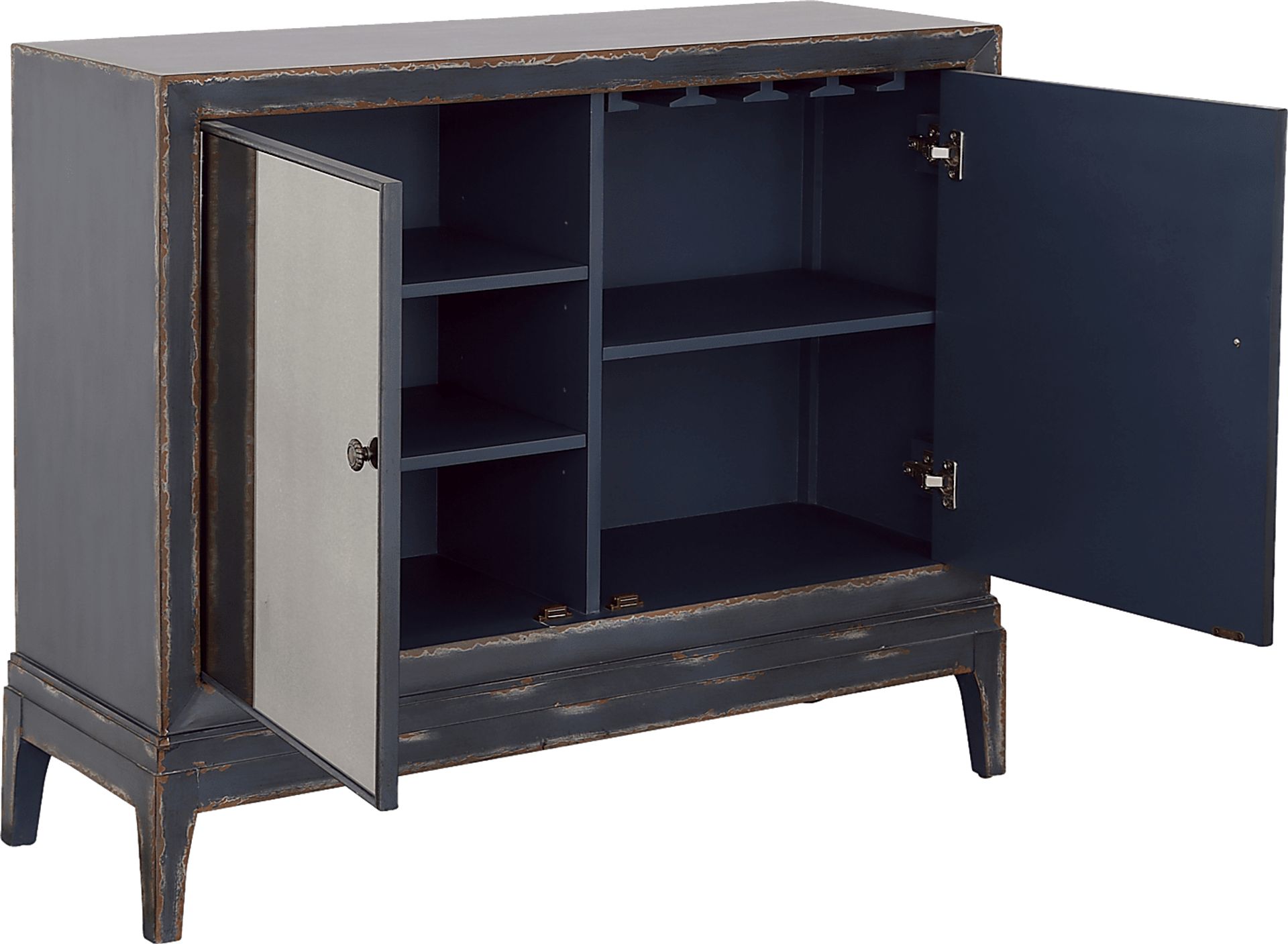 Sunstrand Blue Bar Cabinet - Image 4