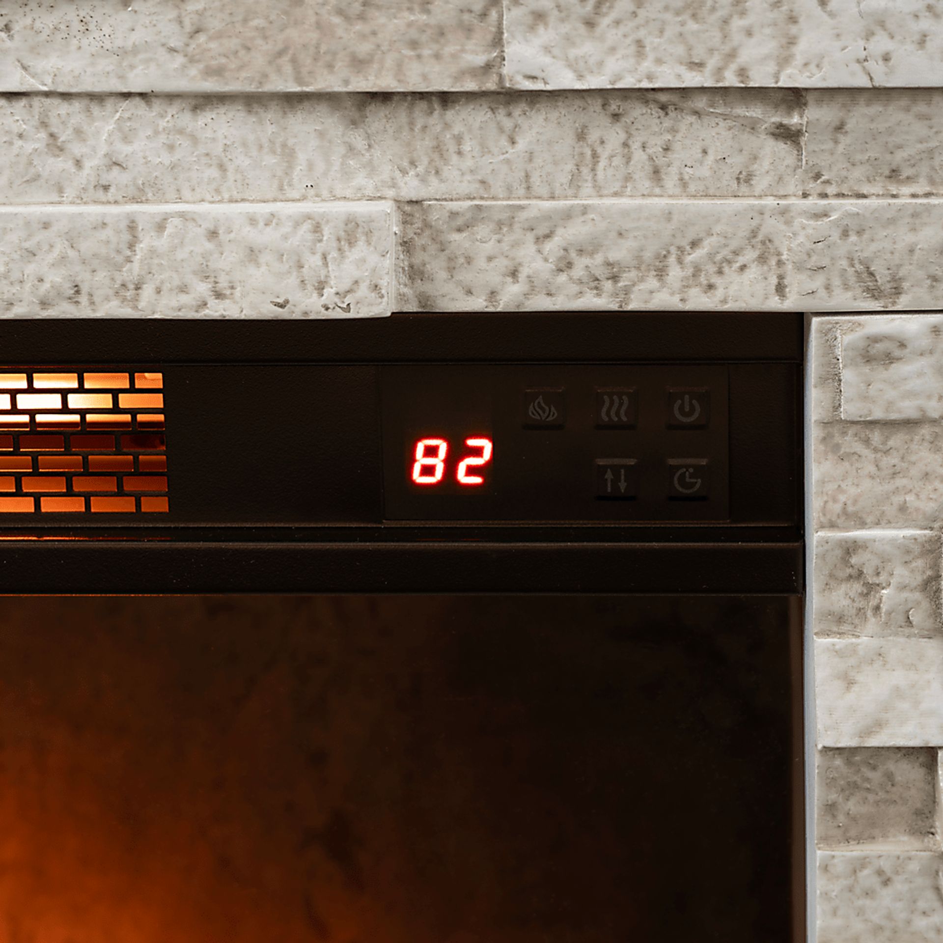 Suntos White 40 in. Console with Electric Fireplace - Image 11