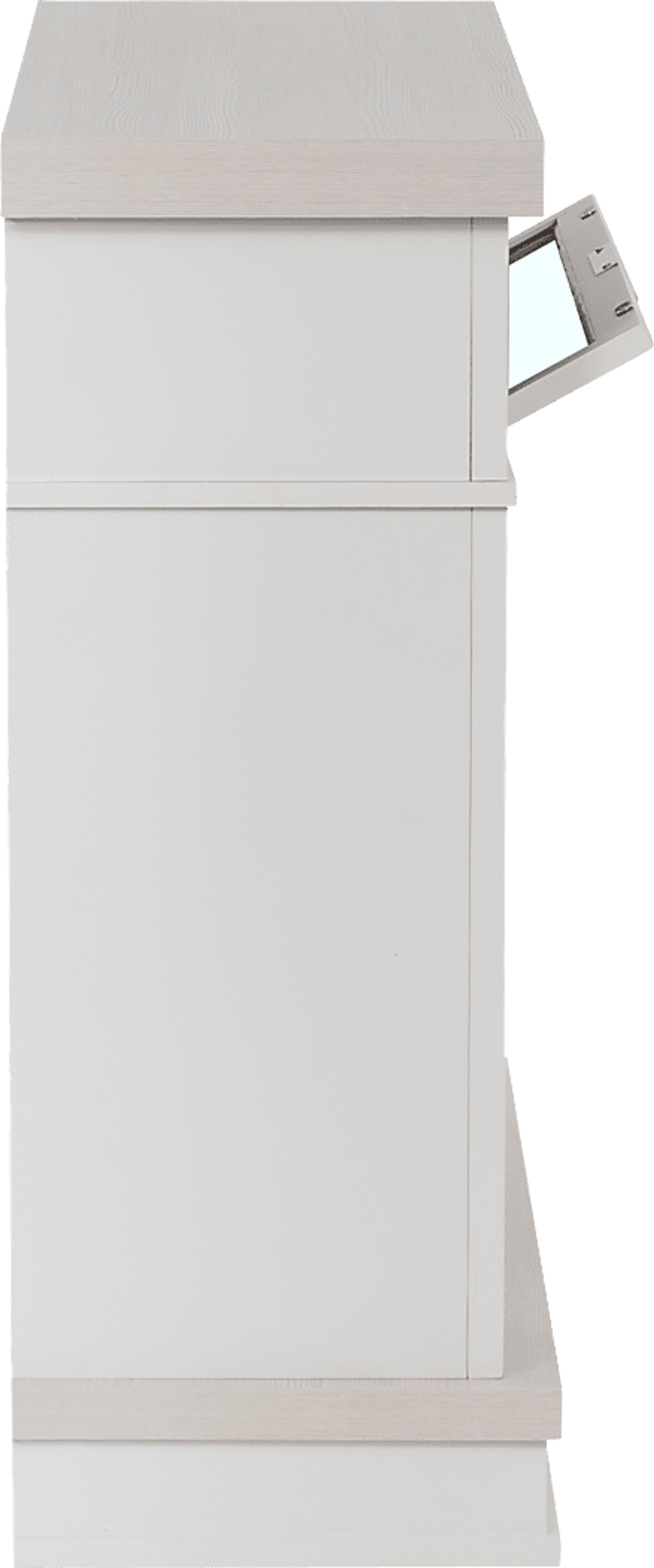 Suntos White 40 in. Console with Electric Fireplace - Image 5