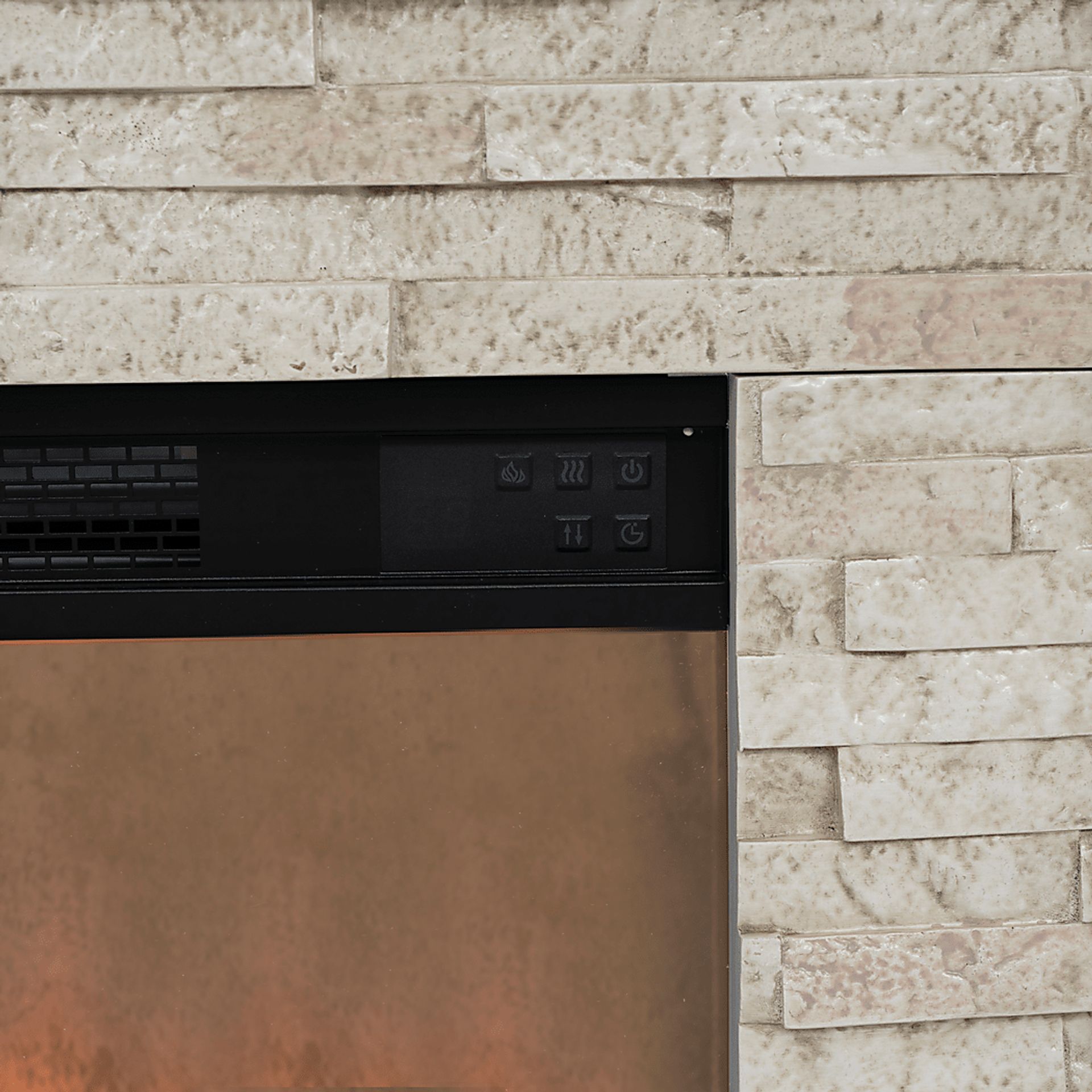 Suntos White 40 in. Console with Electric Fireplace - Image 9
