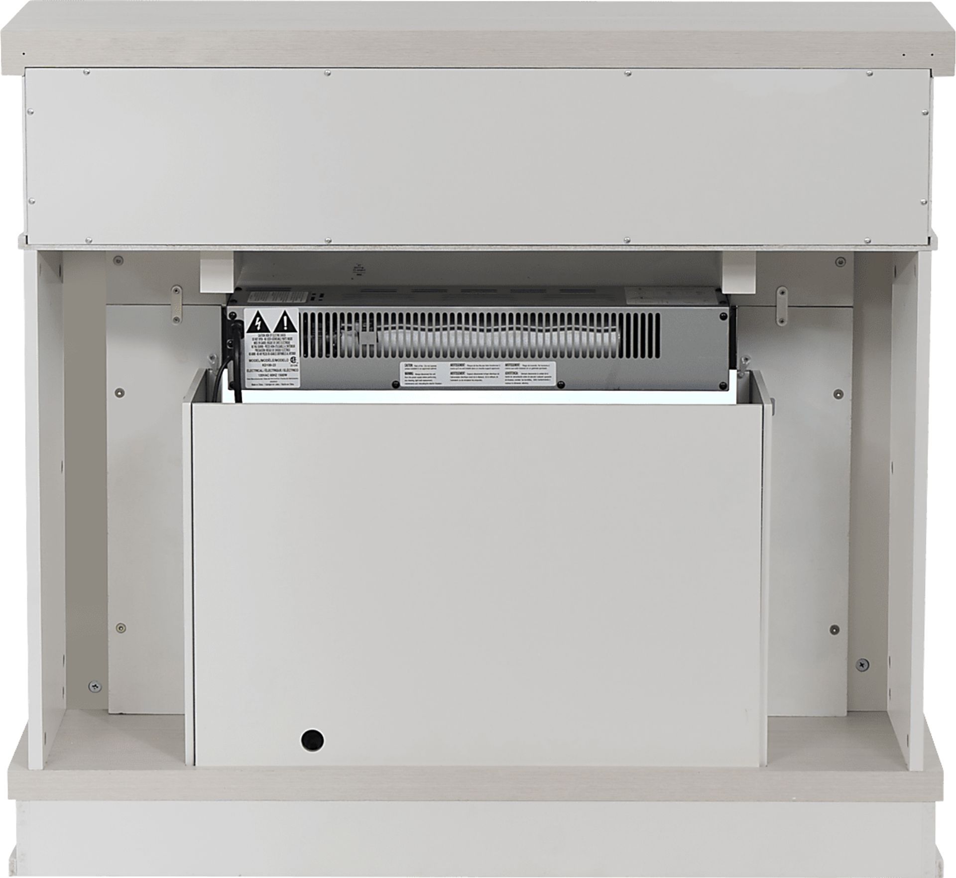 Suntos White 40 in. Console with Electric Fireplace - Image 10